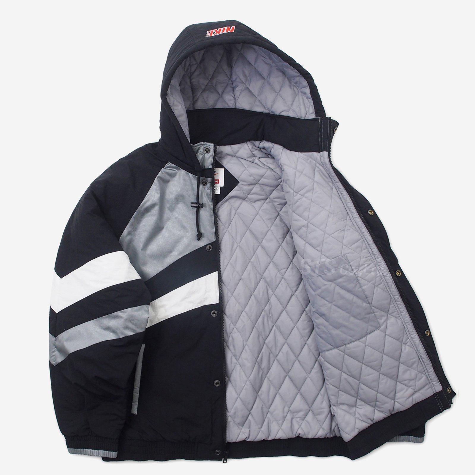 Supreme nike hooded sport jacket black L