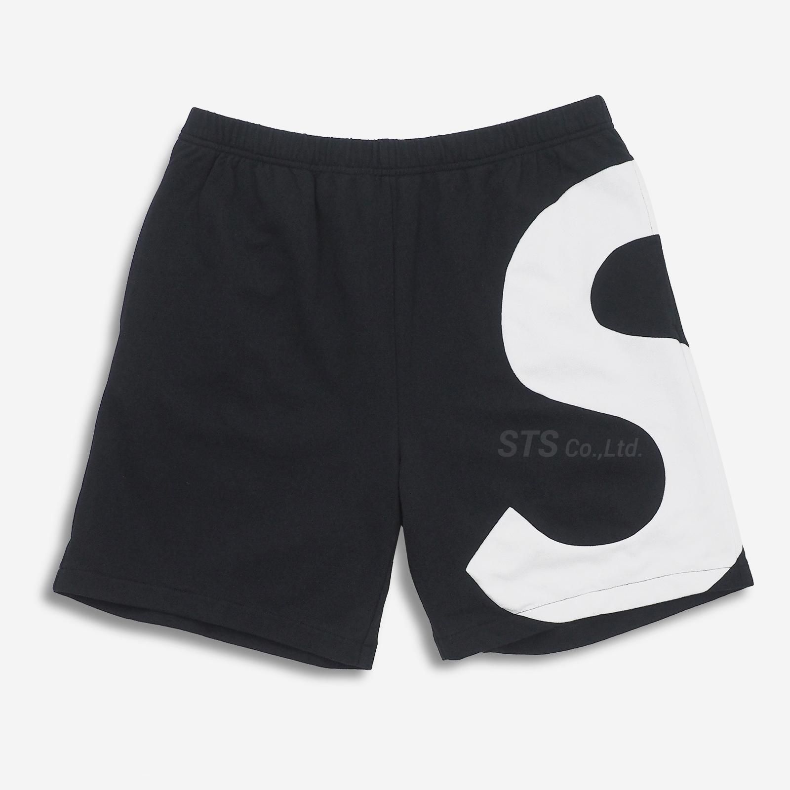 Supreme Sロゴ ハーフパンツ 黒 シュプリーム SHORT S box - パンツ