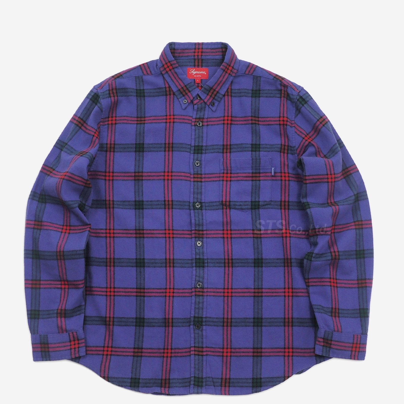 Supreme 2019FW Tartan Flannel Shirt M