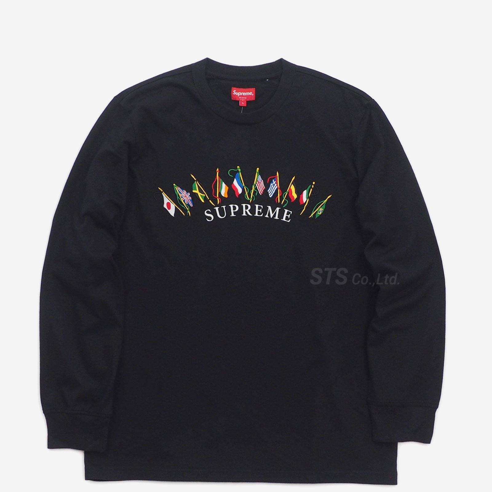 supreme Flags L/S Top 19fw 黒 S未使用