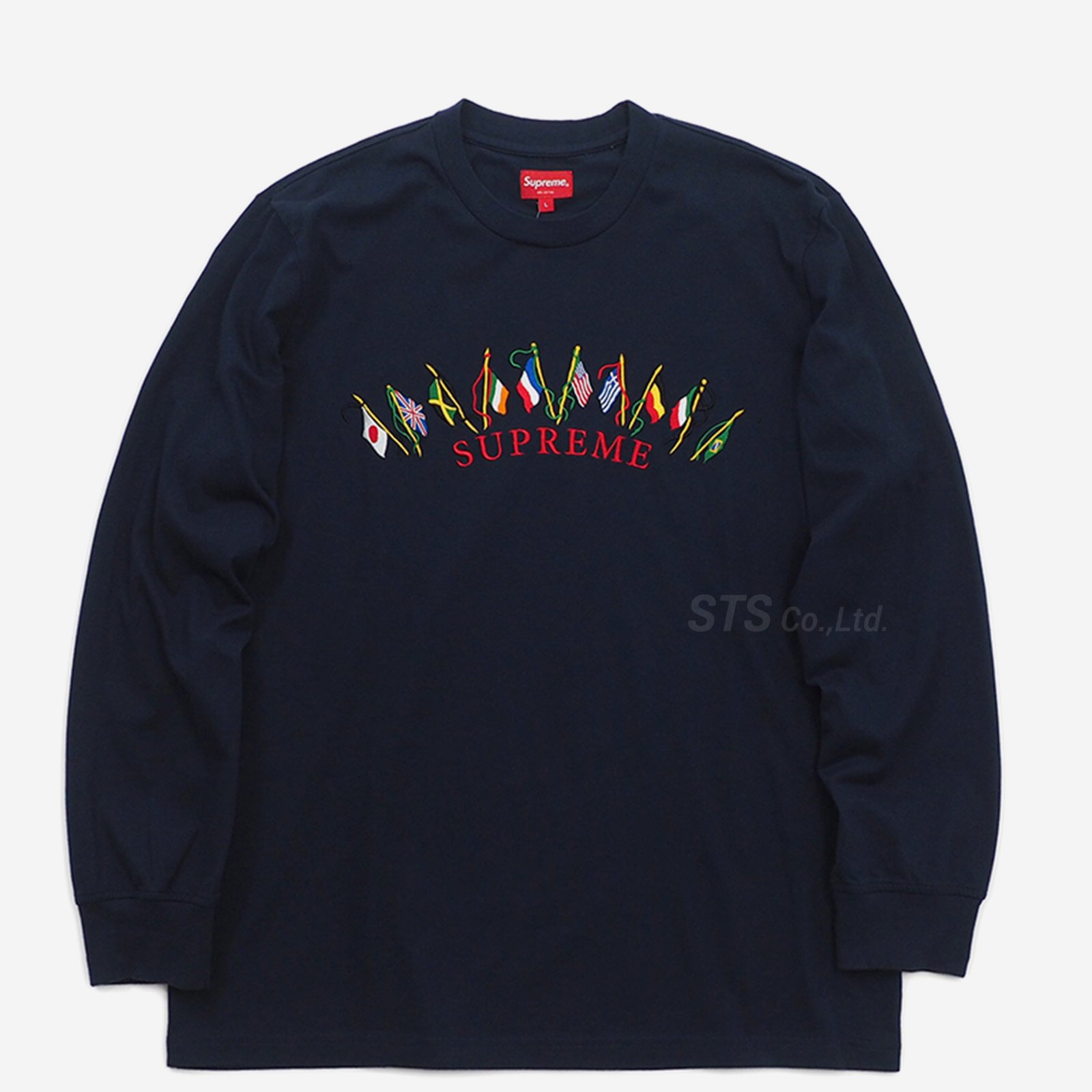 Supreme flags L/S Tops Sサイズ