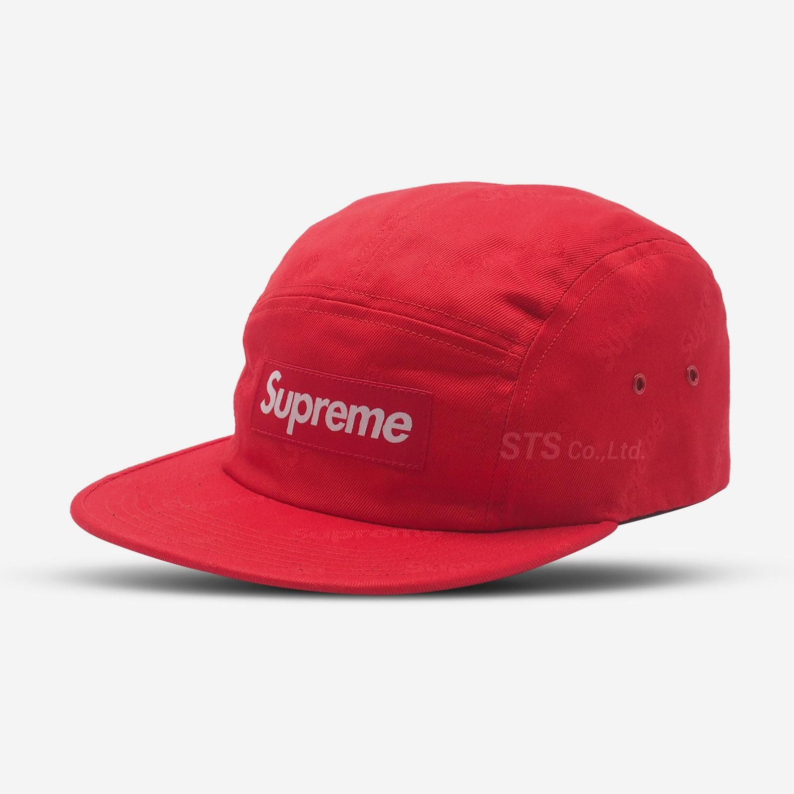 Supreme Jacquard Logos Twill Camp Cap