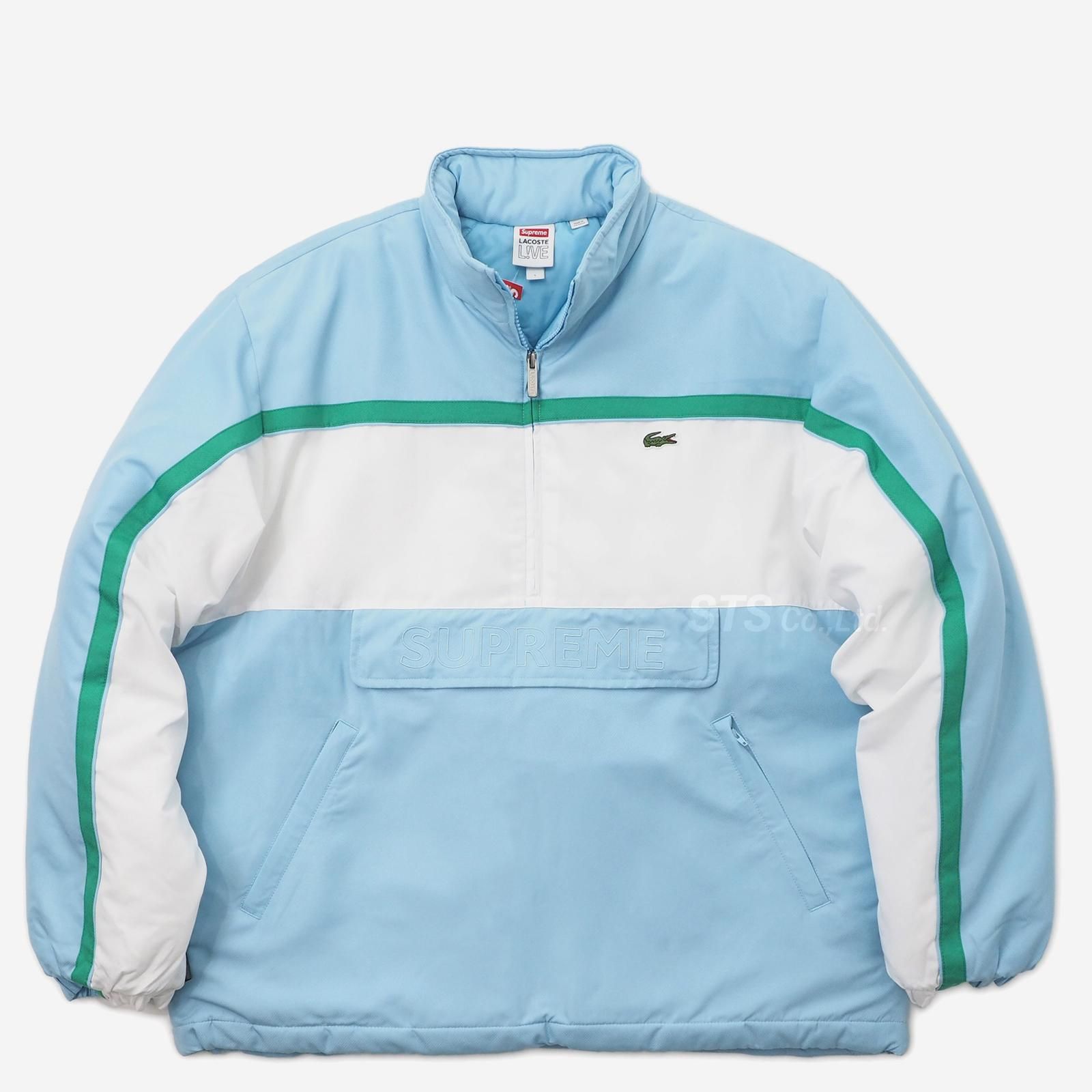 着丈66cmSUPREME LACOSTE ハーフジップジャケット　Sサイズ