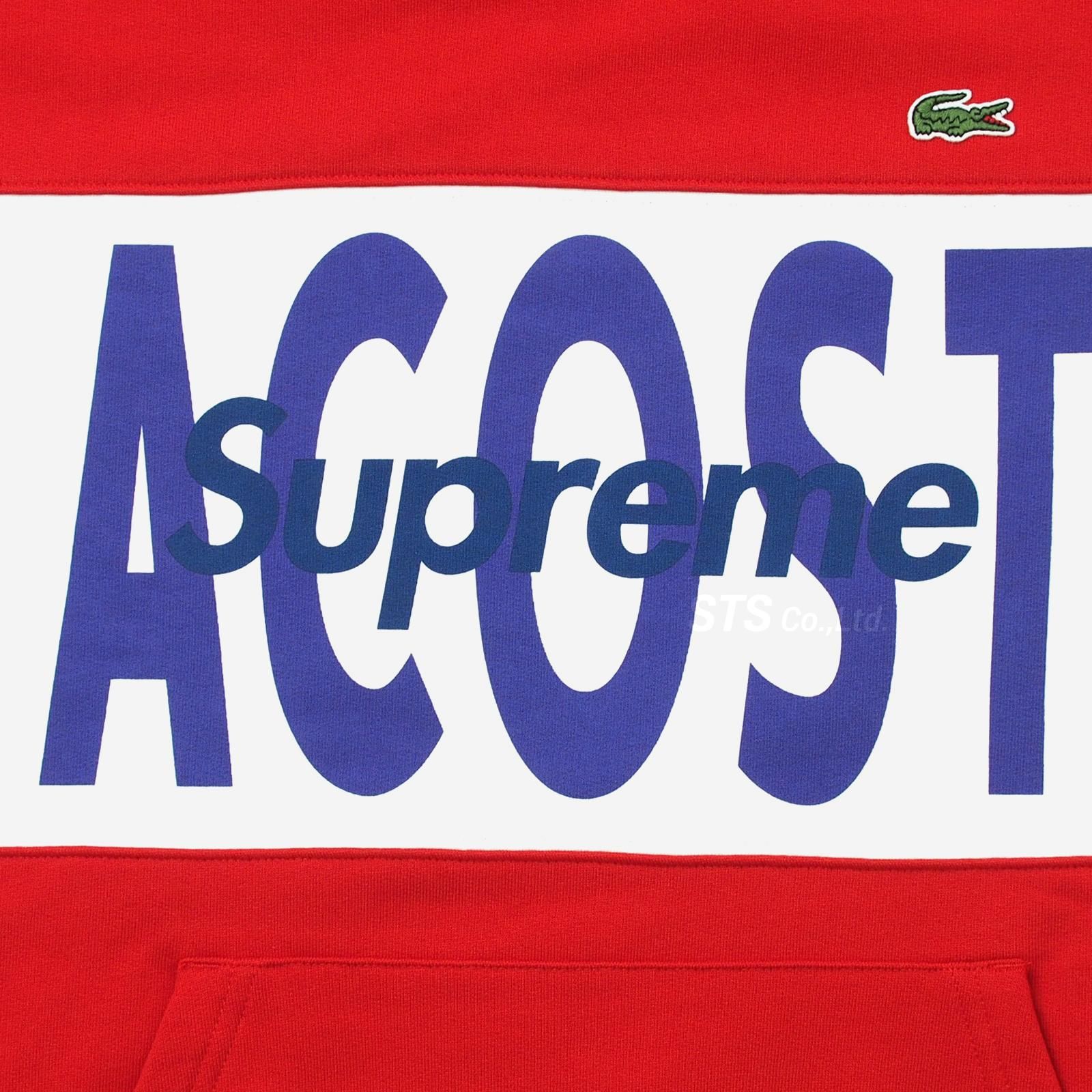 Supreme/LACOSTE Logo Panel Hooded Sweatshirt - ParkSIDER