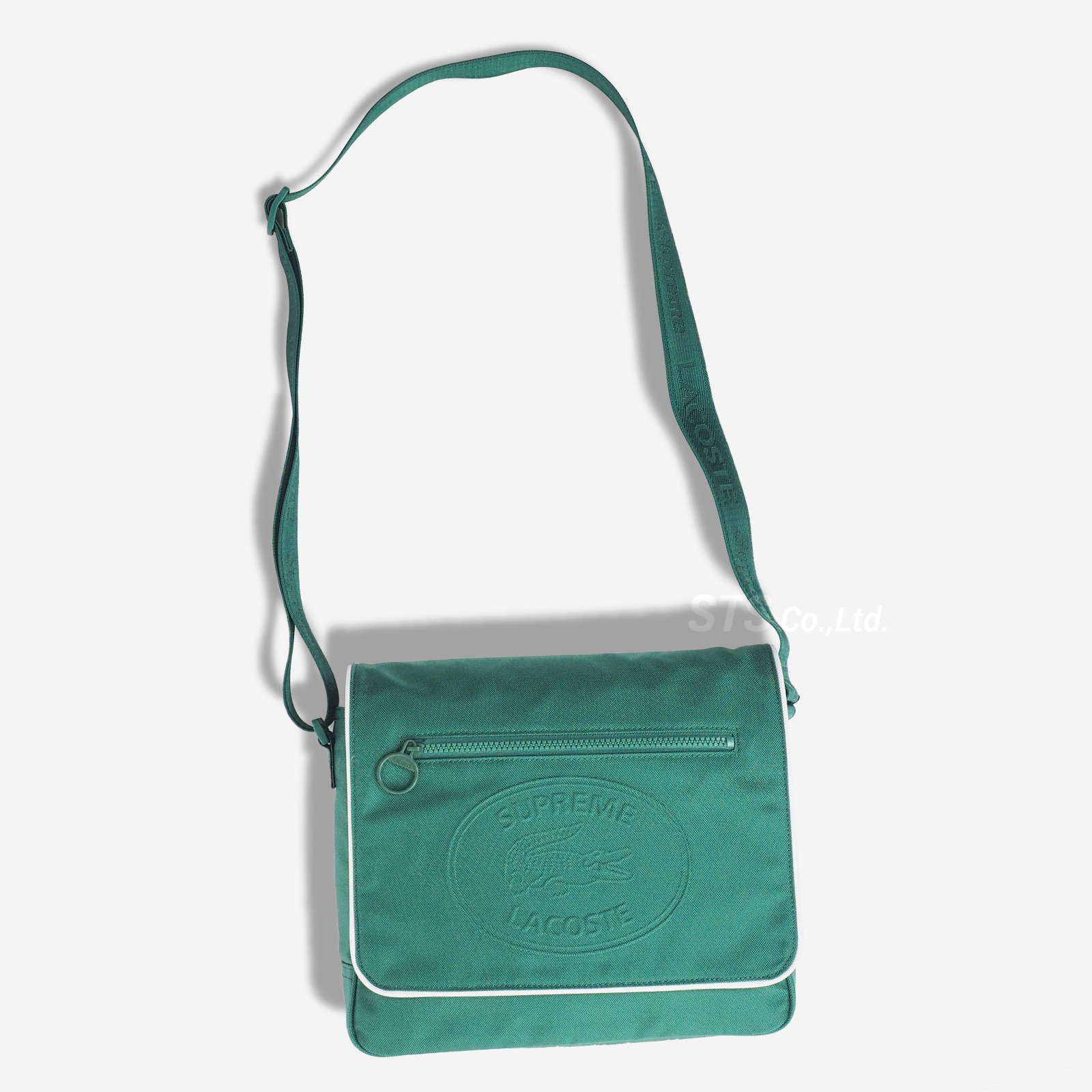 19AW supreme lacoste messenger bag green