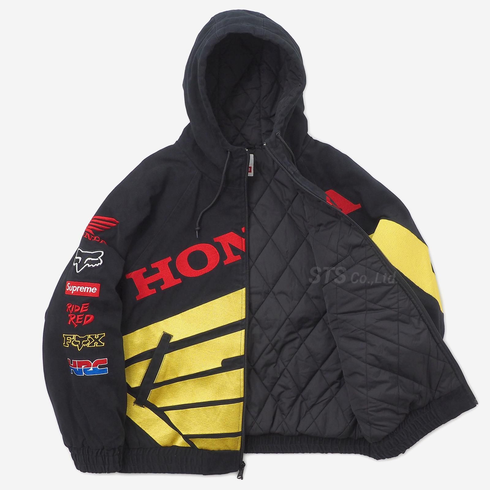 定価以下 supreme honda fox racing 黒 M