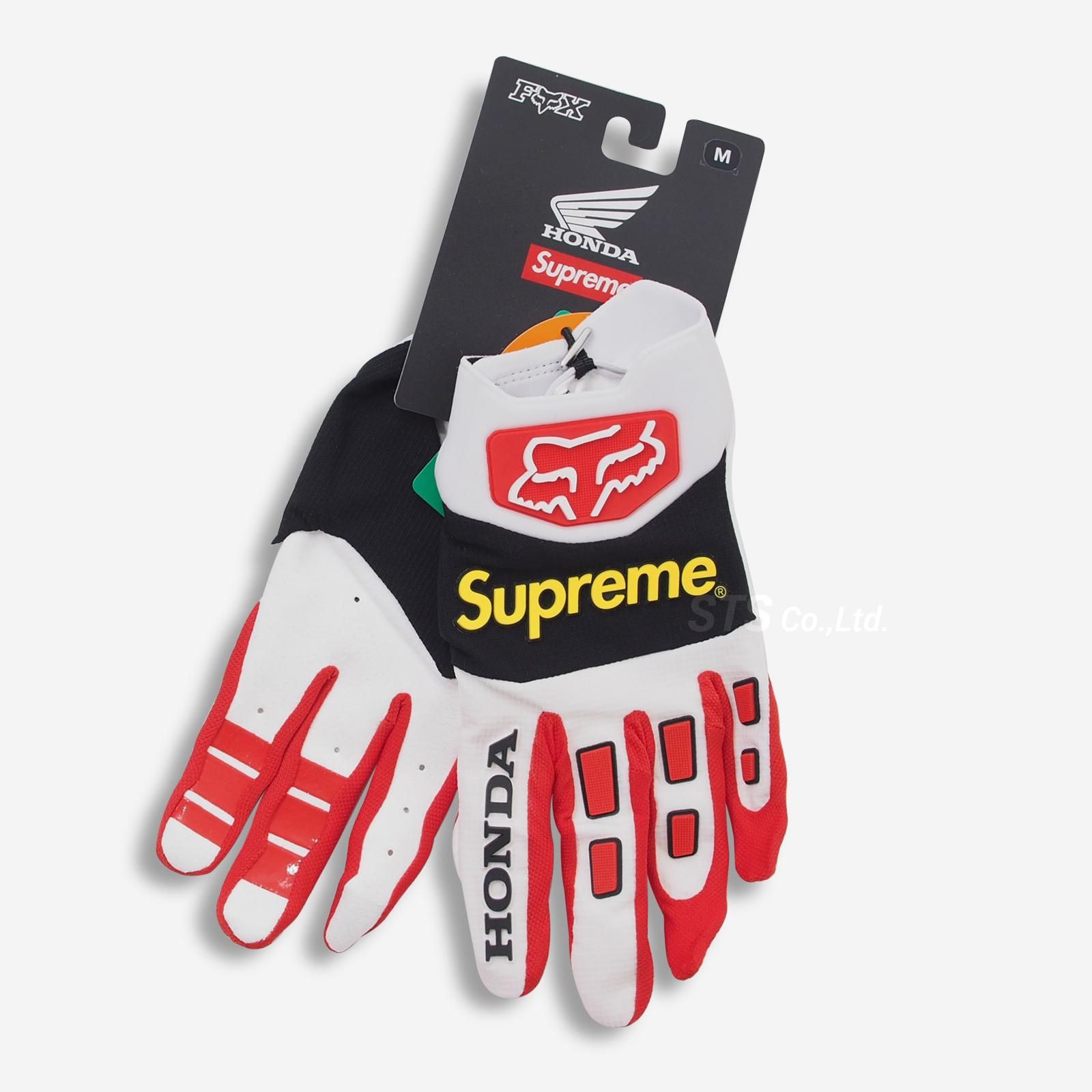 販売元直販 新品supreme.FOX.HONDAトリプルコラボジャージ+グローブ