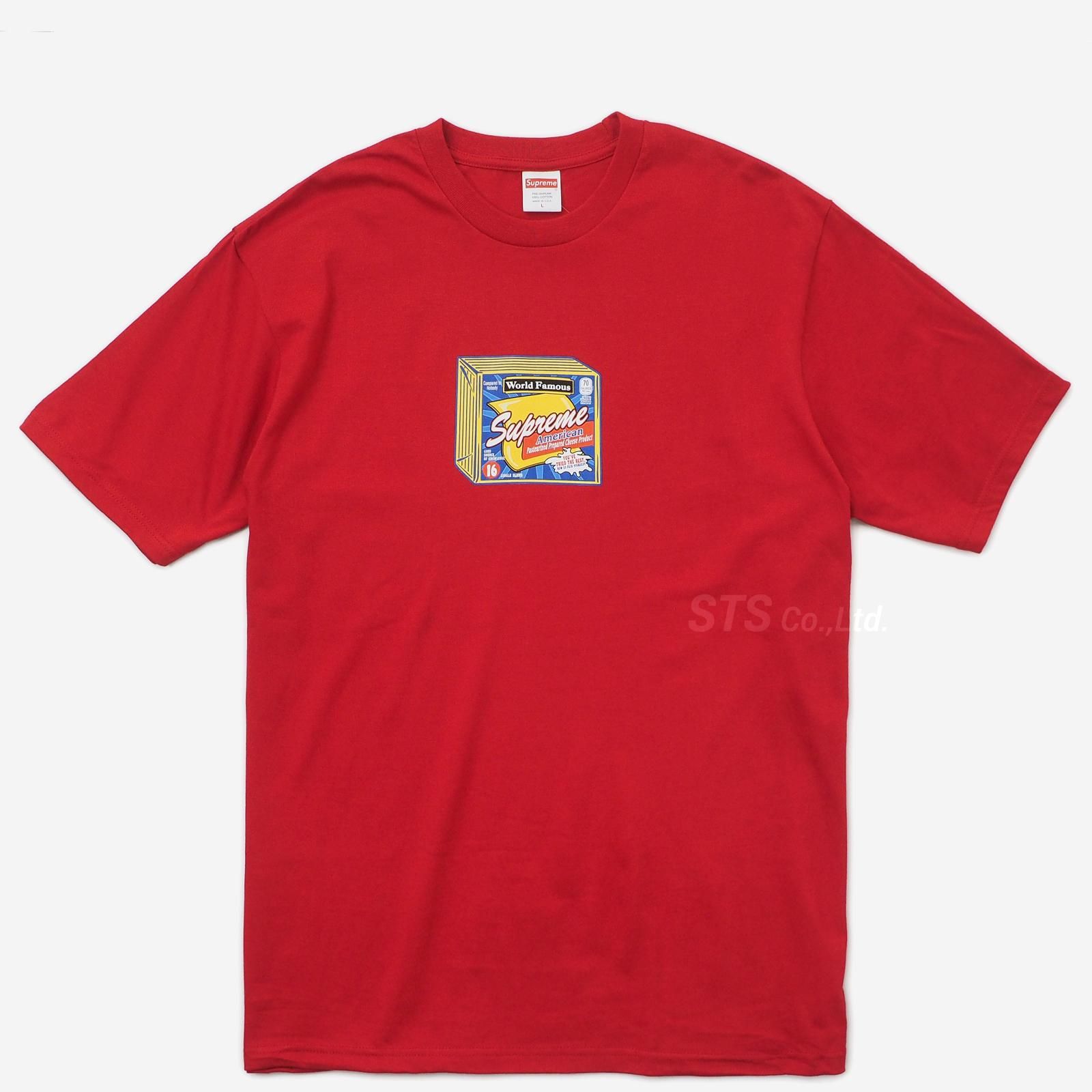 【本物保証 /関税・送料無料】Supreme Cheese Tee Supreme(シュプリーム) 19AW Cheese Tee チーズ ロゴ Tシャツ