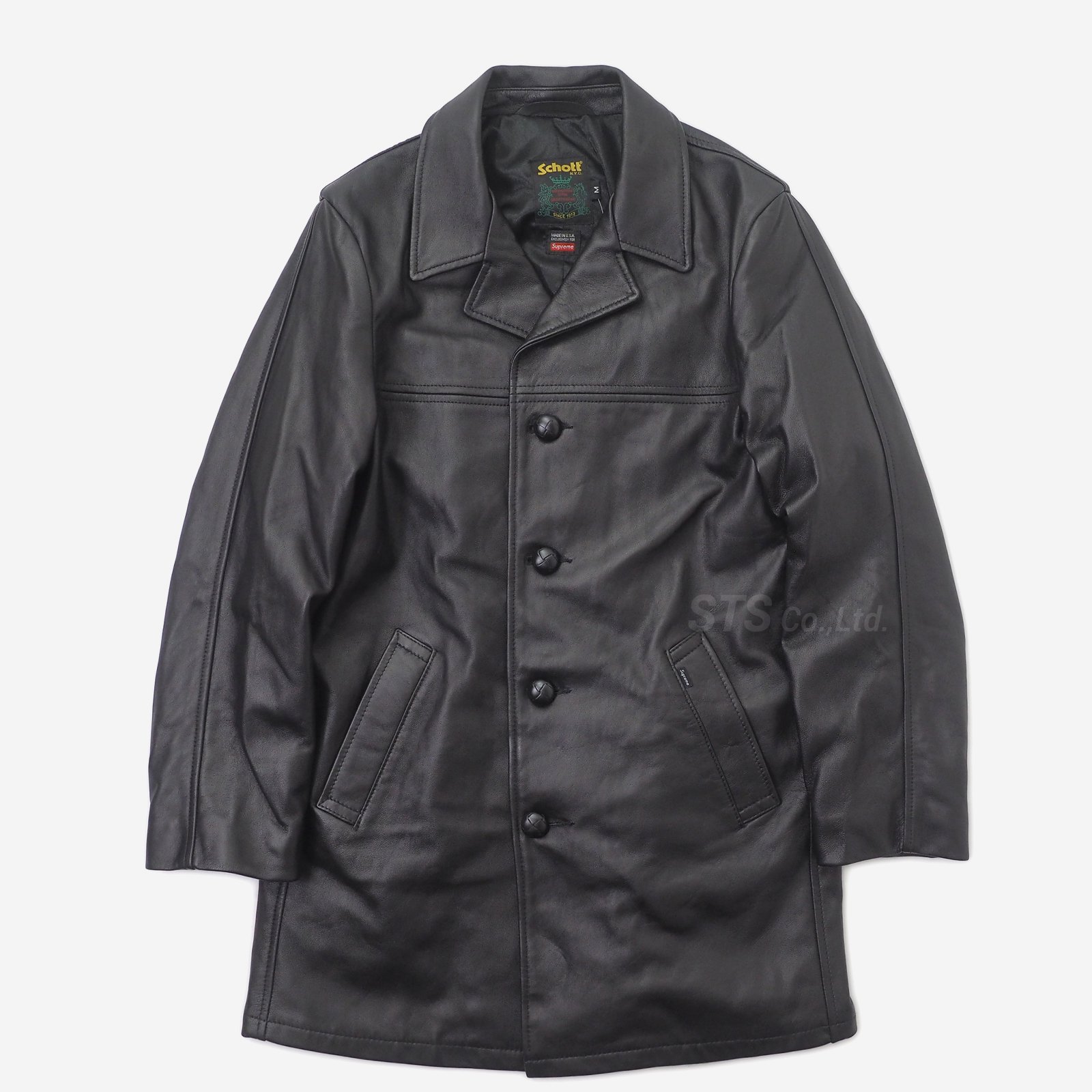 Supreme/Schott Leather Overcoat - ParkSIDER