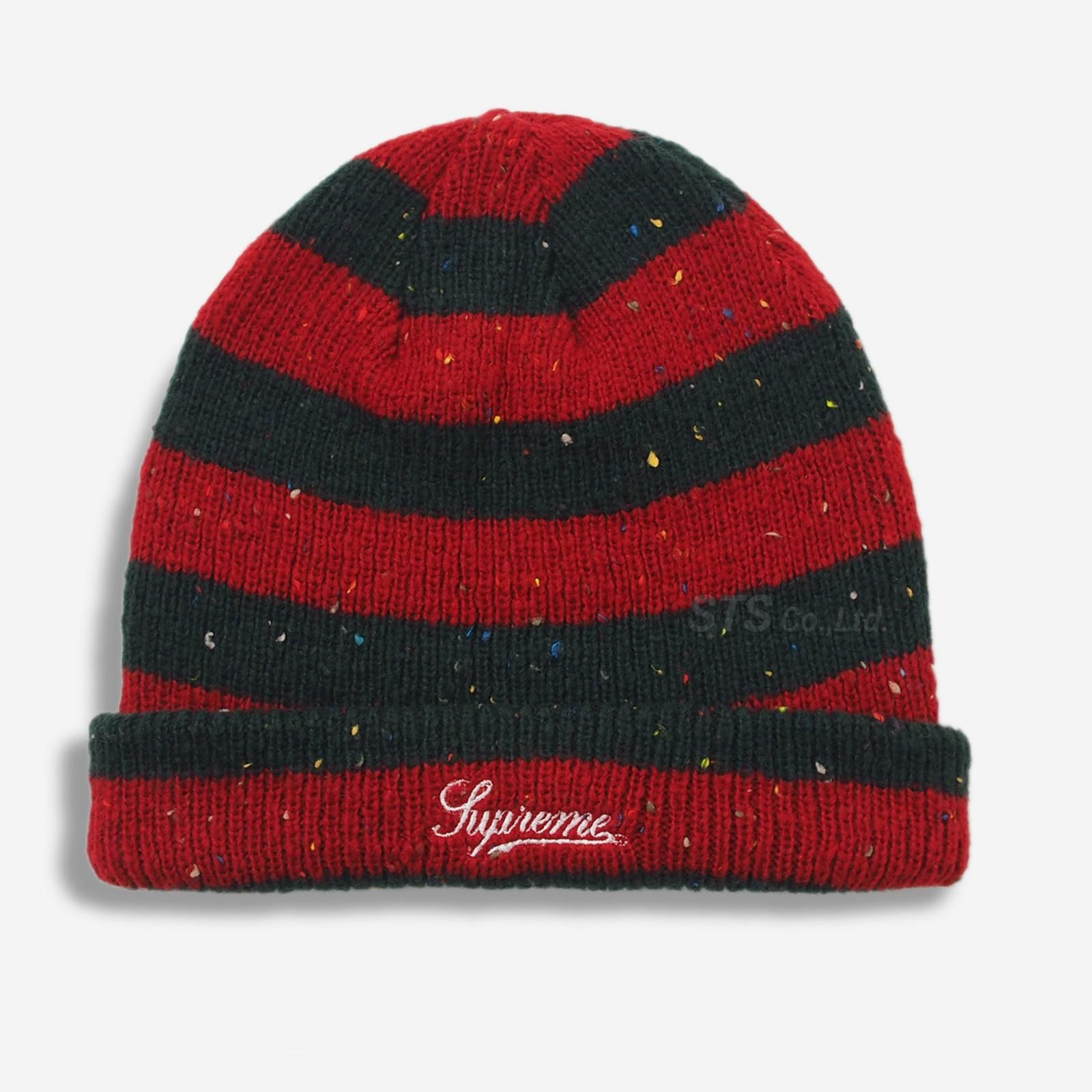 Supreme - Stripe Speckle Beanie - ニット帽/ビーニー