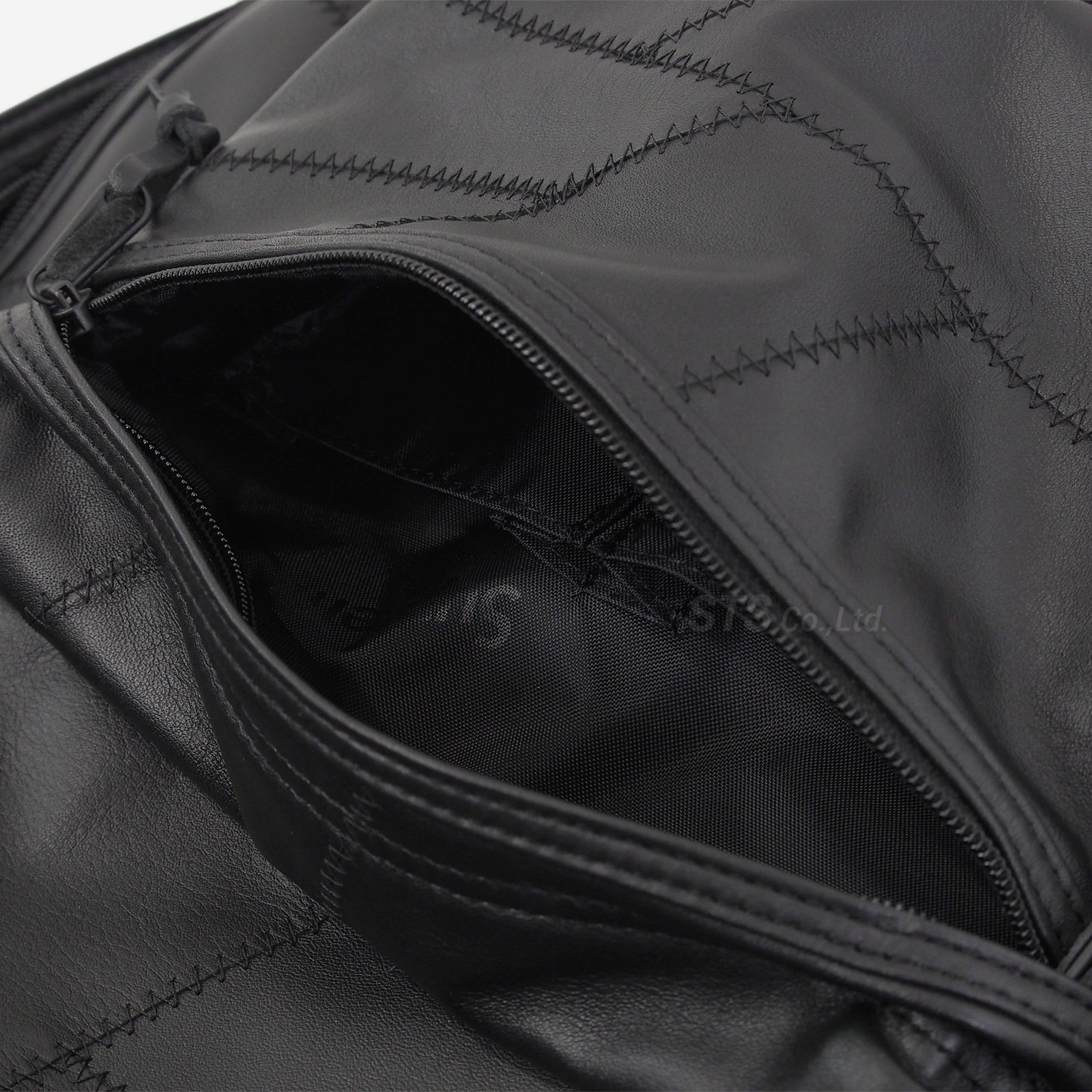 Supreme leather patchwork backpack