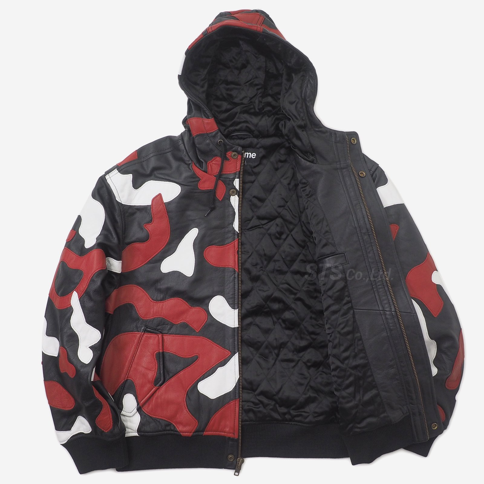 Supreme - Camo Leather Hooded Jacket - ParkSIDER