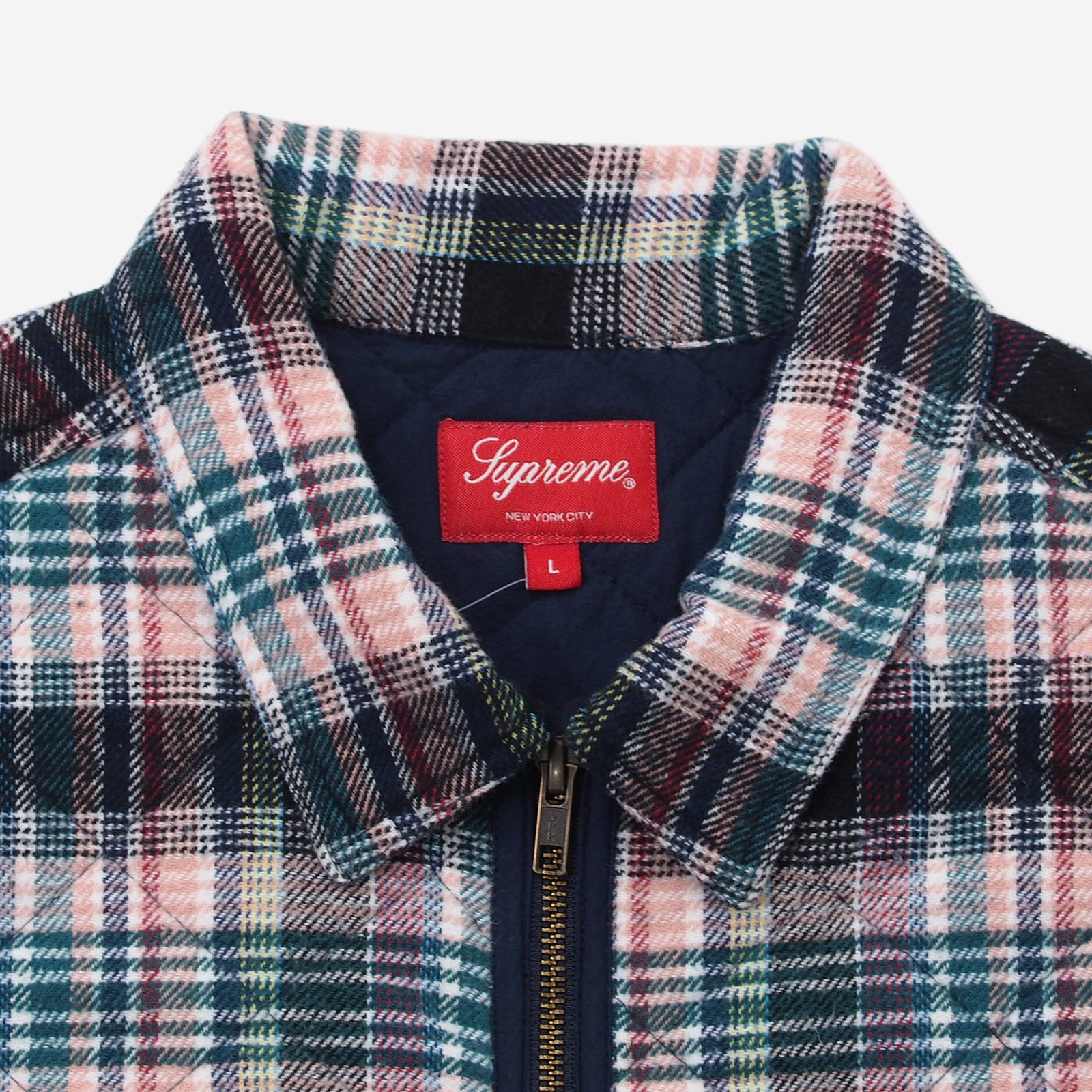 Supreme - Quilted Plaid Zip Up Shirt - ParkSIDER