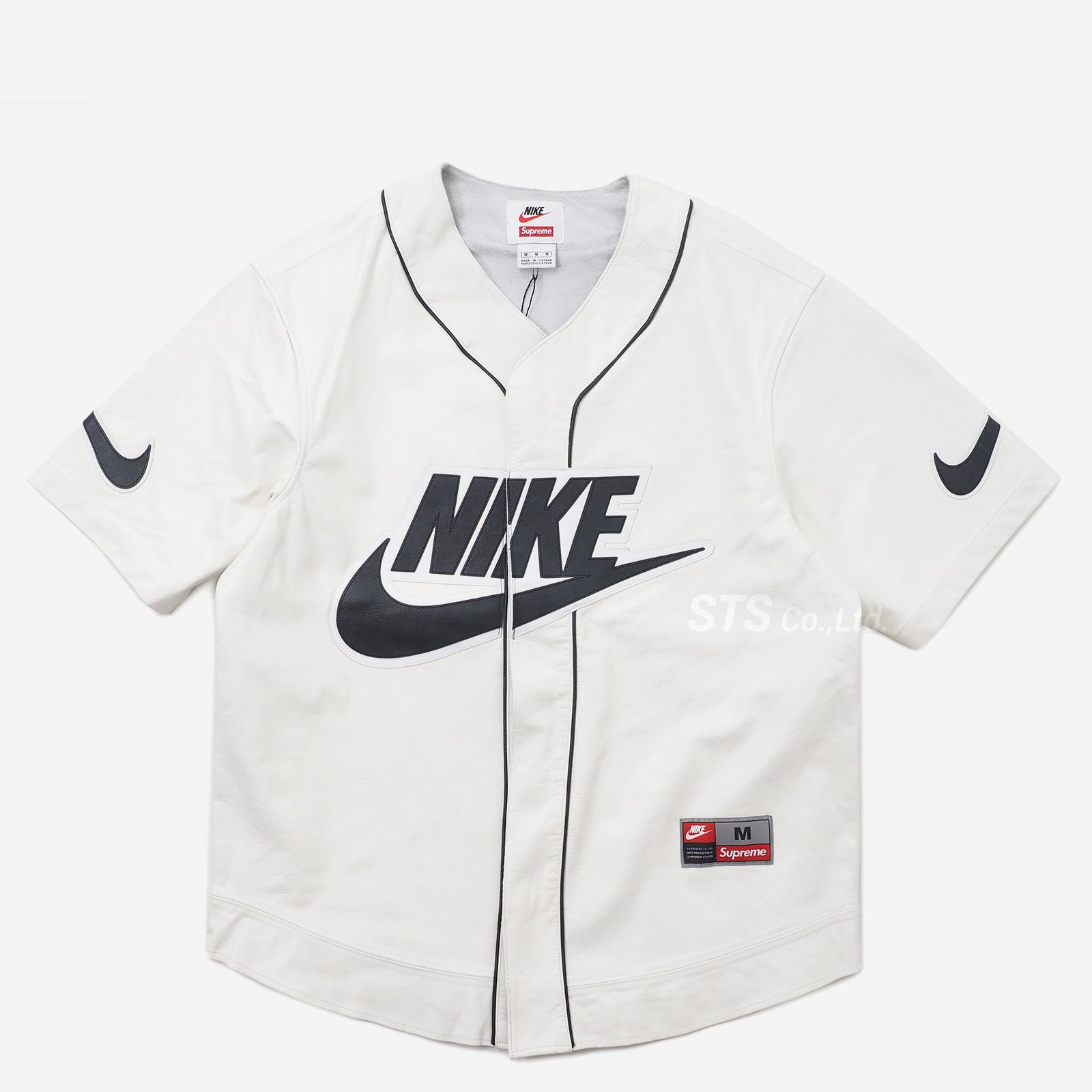 Supreme/Nike Leather Baseball Jersey - ParkSIDER