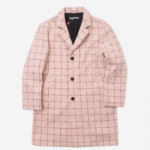 Supreme - Wool Windowpane Overcoat