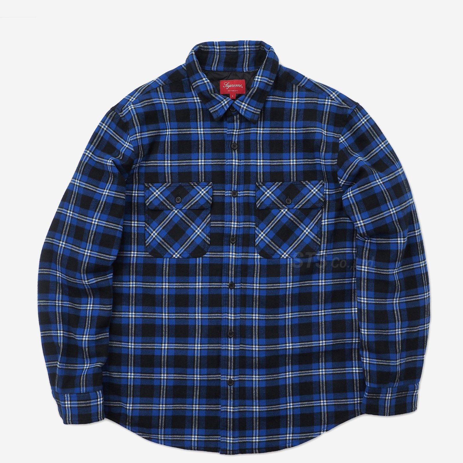 Supreme Arc Logo Quilted Flannel Shirt | www.innoveering.net