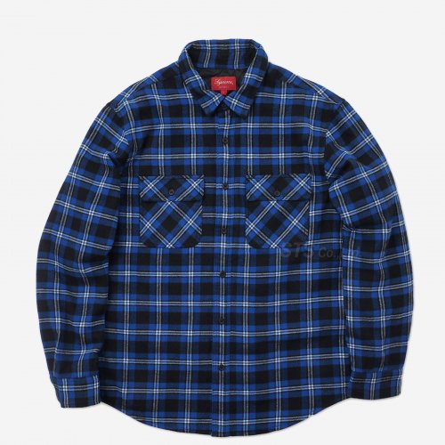 Supreme - Arc Logo Quilted Flannel Shirt