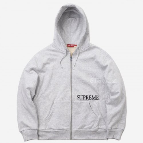 Supreme - Thermal Zip Up Hooded Sweatshirt