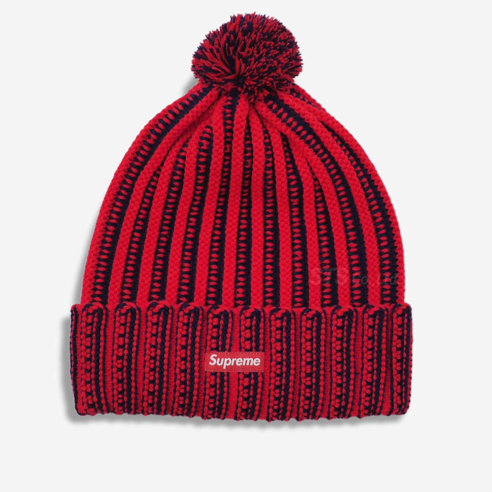 0663 Supreme Contrast Stripe Beanie - ニットキャップ/ビーニー