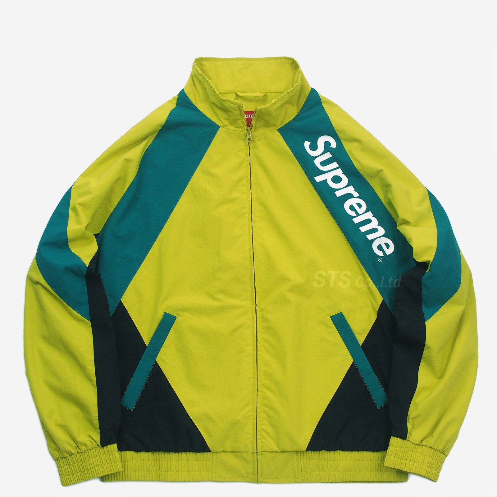 HUFSupreme paneled track jacket XLサイズ ロゴ