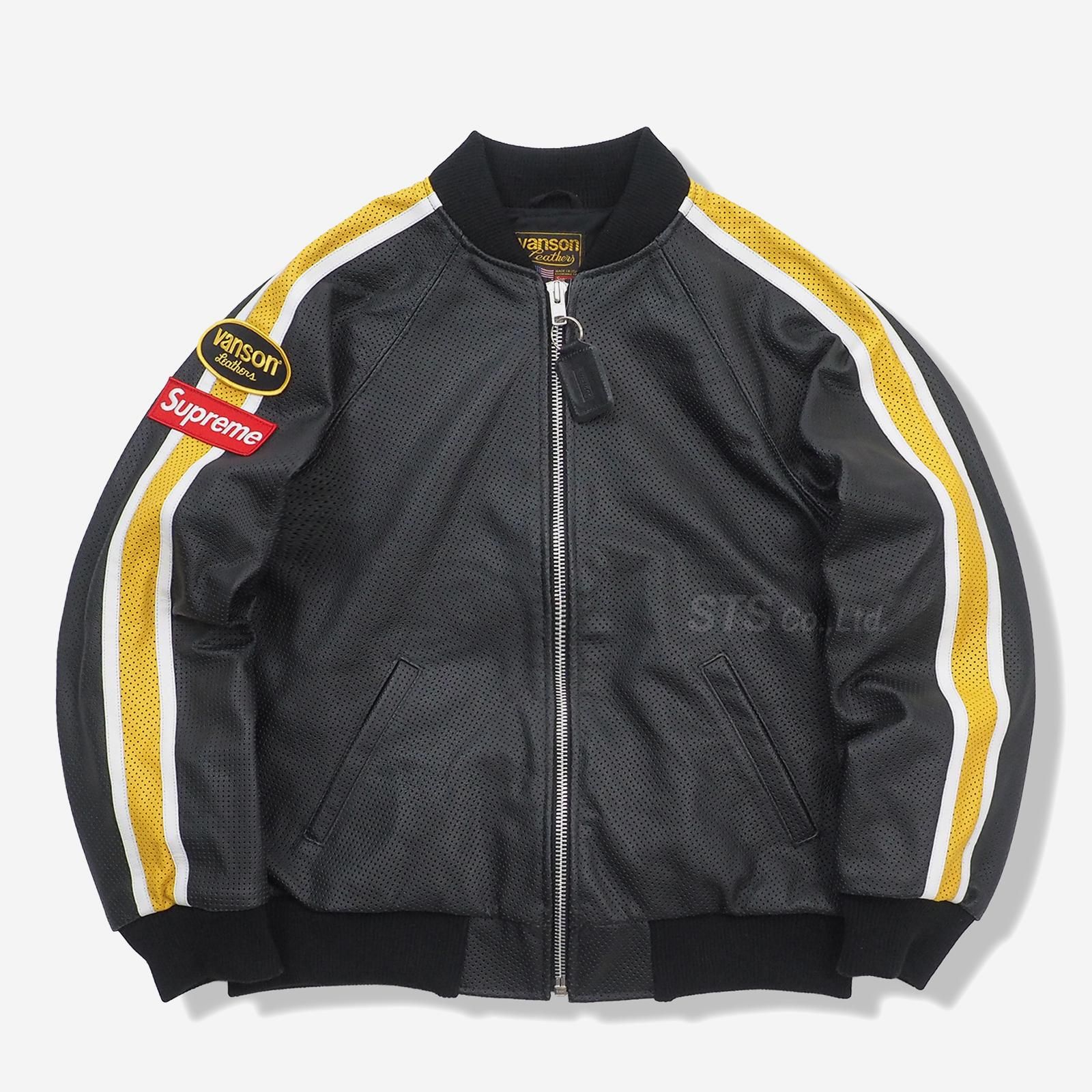 Supreme/Vanson Leathers Perforated Bomber Jacket - ParkSIDER