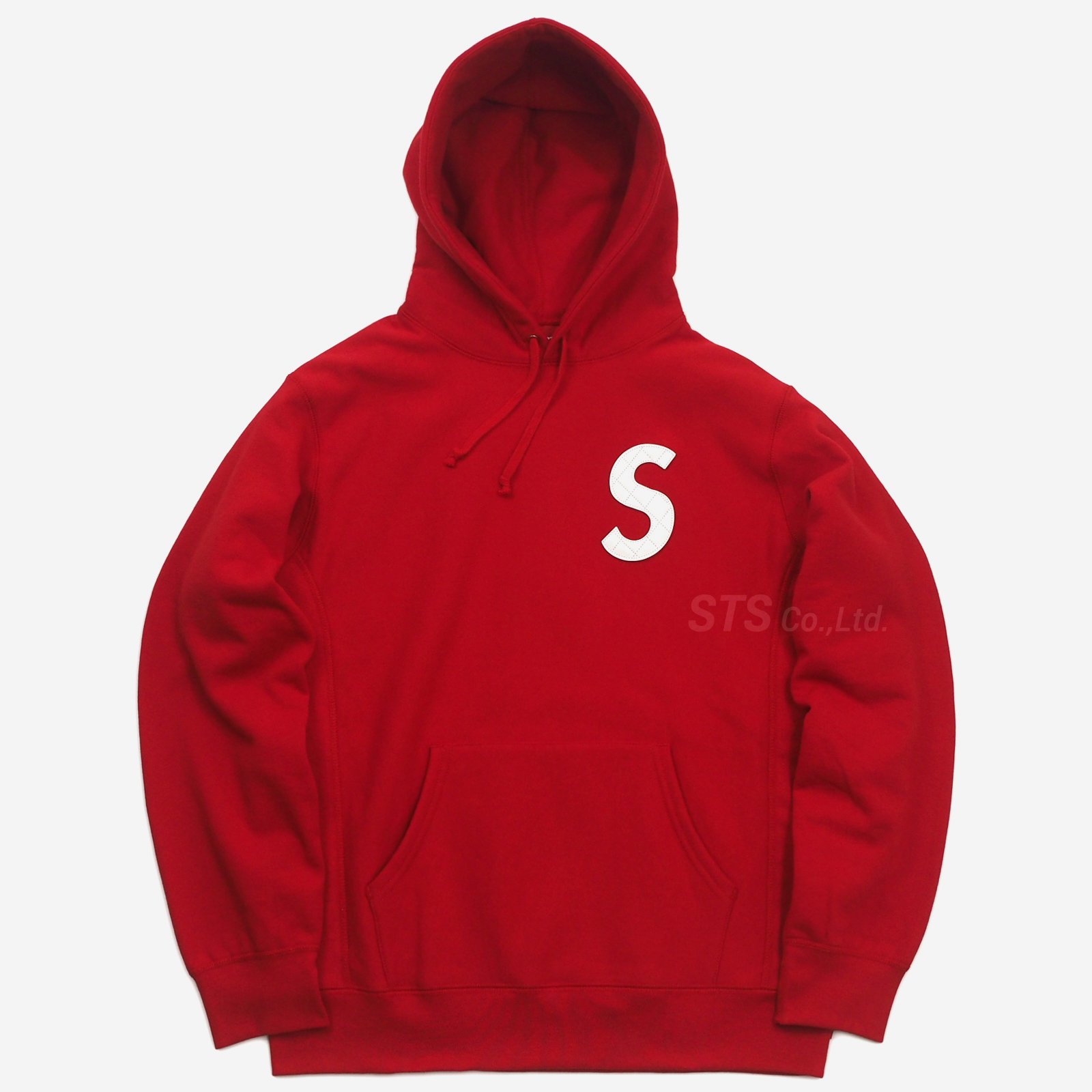 supreme s logo hooded sweatshirt xl red