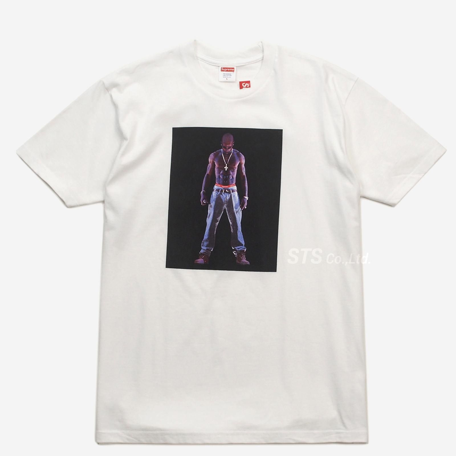 Tupac Hologram Tee white Sサイズ