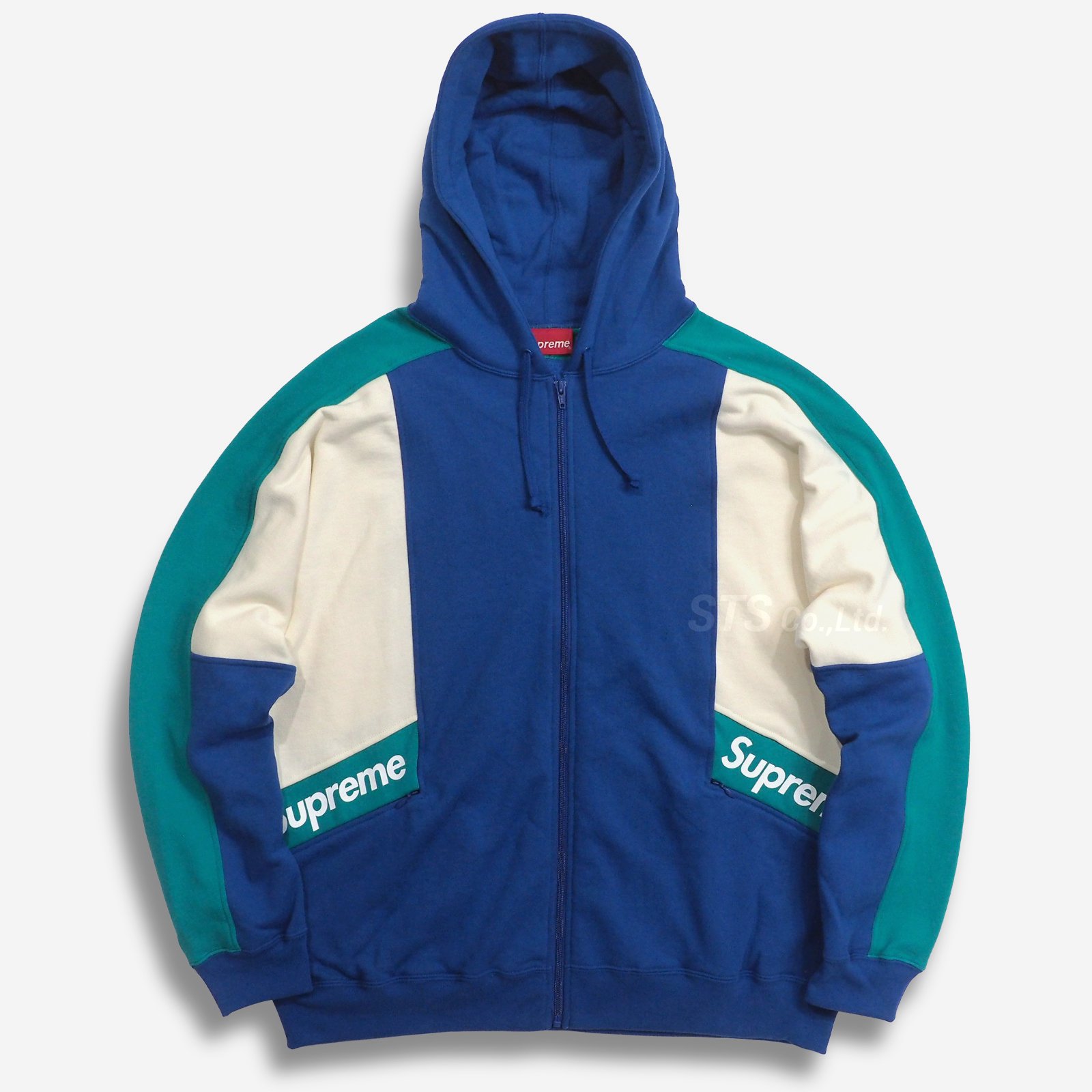 Supreme - Color Blocked Zip Up Hooded Sweatshirt - ParkSIDER