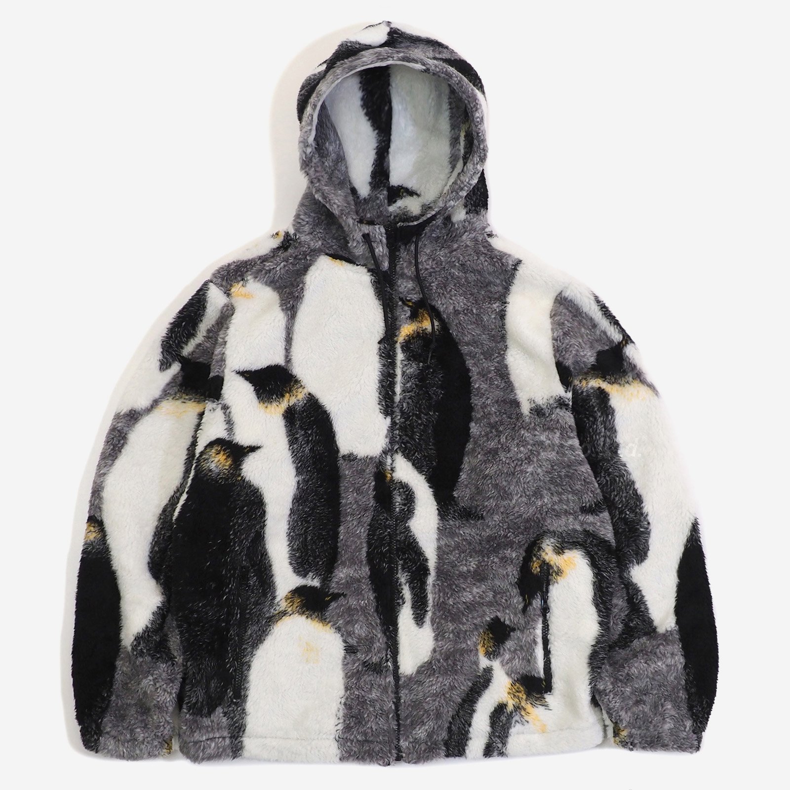 supreme penguins hooded fleece jacked L
