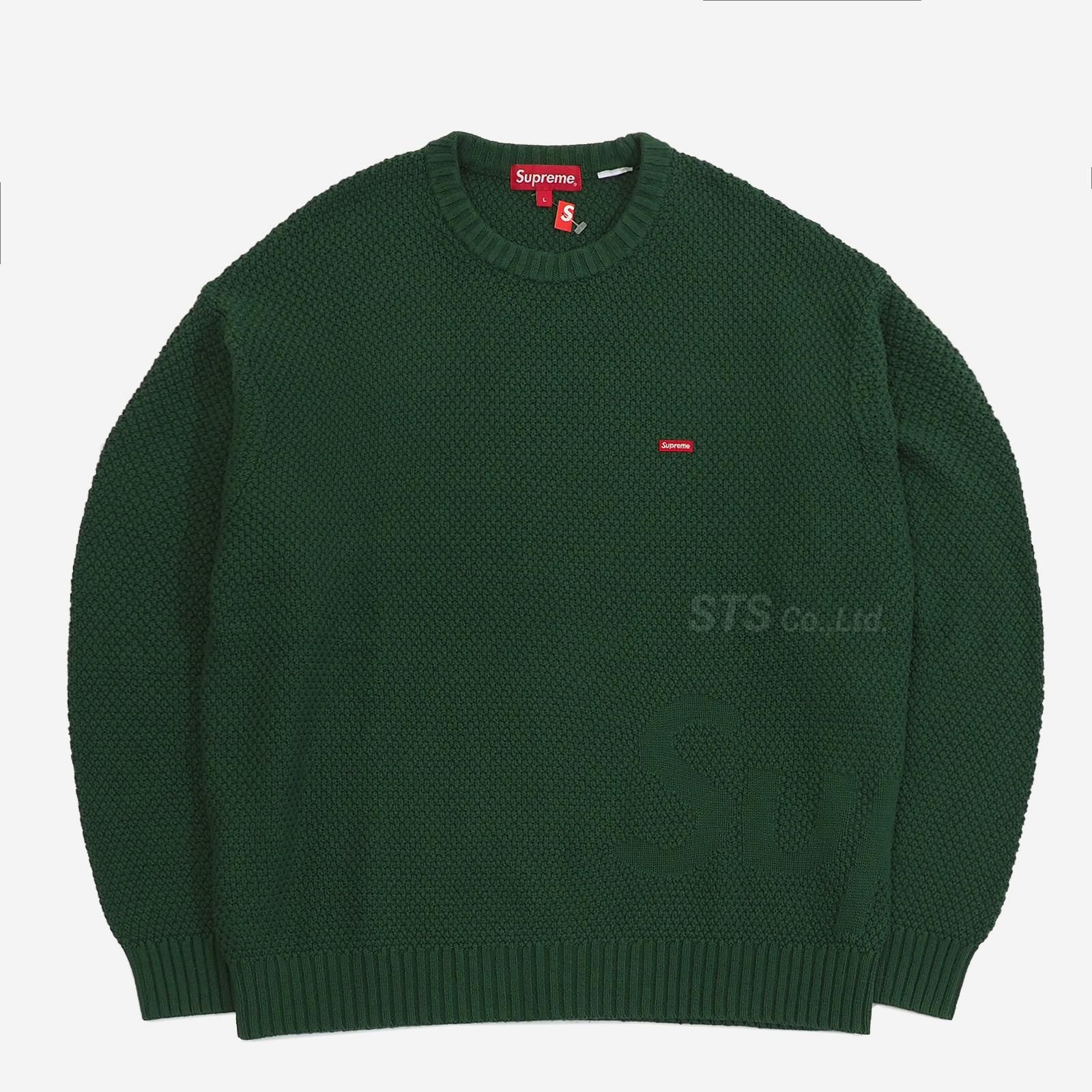 大人の上質 Small Textured supreme Box ネイビー Sweater トップス