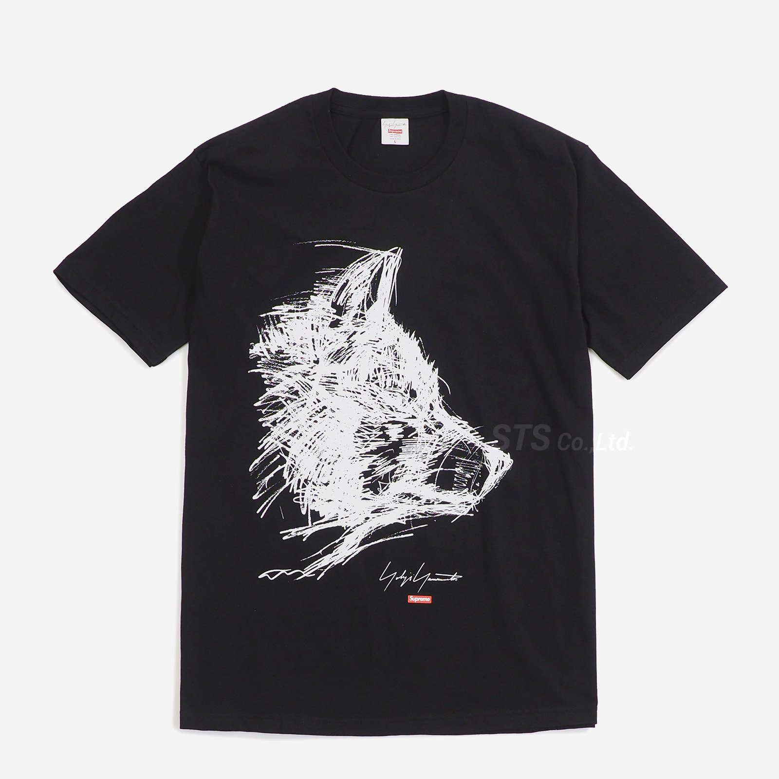 Supreme®/Yohji Scribble wolf Tee白L - Tシャツ/カットソー(半袖/袖なし)