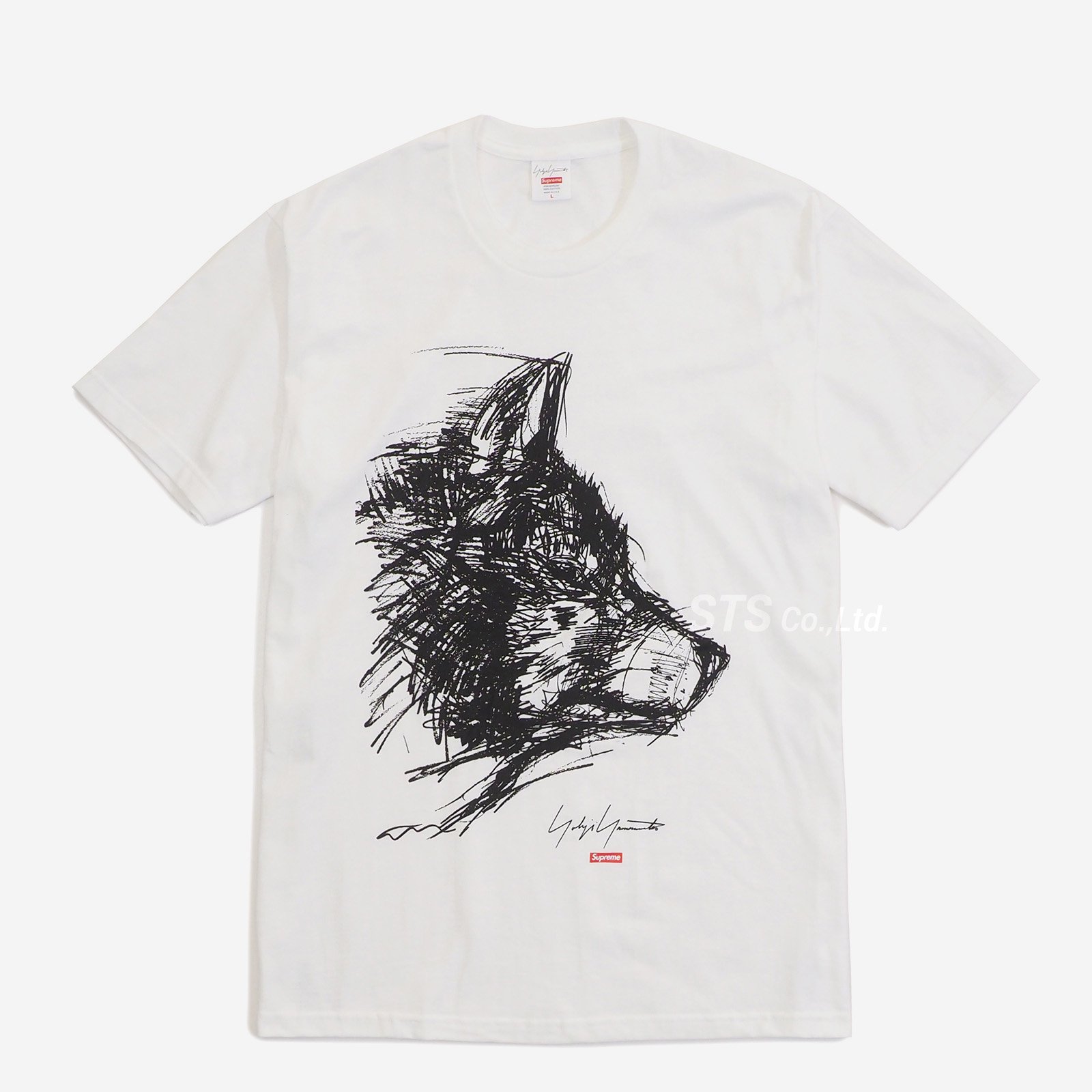 Supreme/Yohji Yamamoto Scribble Wolf Tee - ParkSIDER