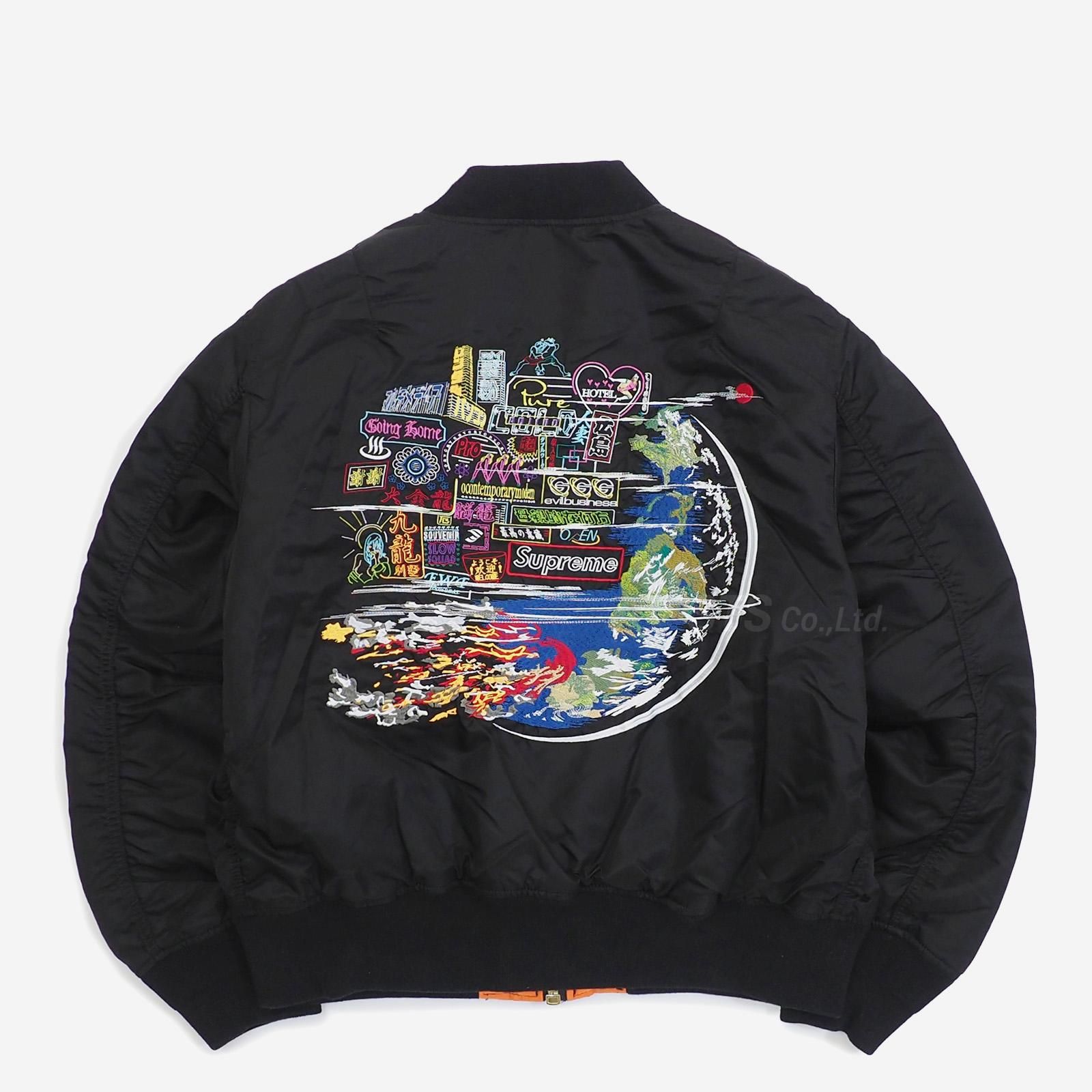 Supreme Globe MA-1 Black | www.innoveering.net