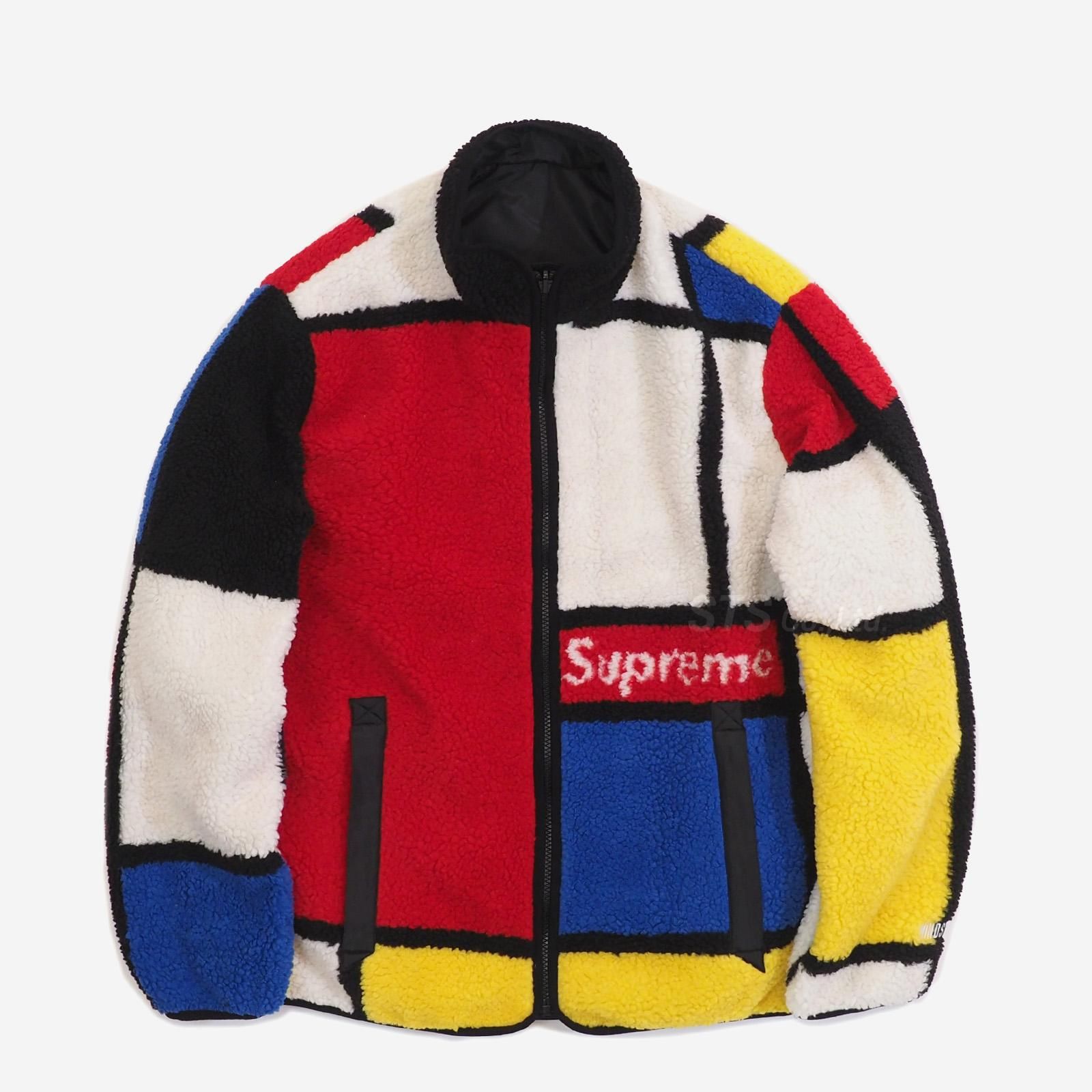 Reversible Colorblocked Fleece Jacket L