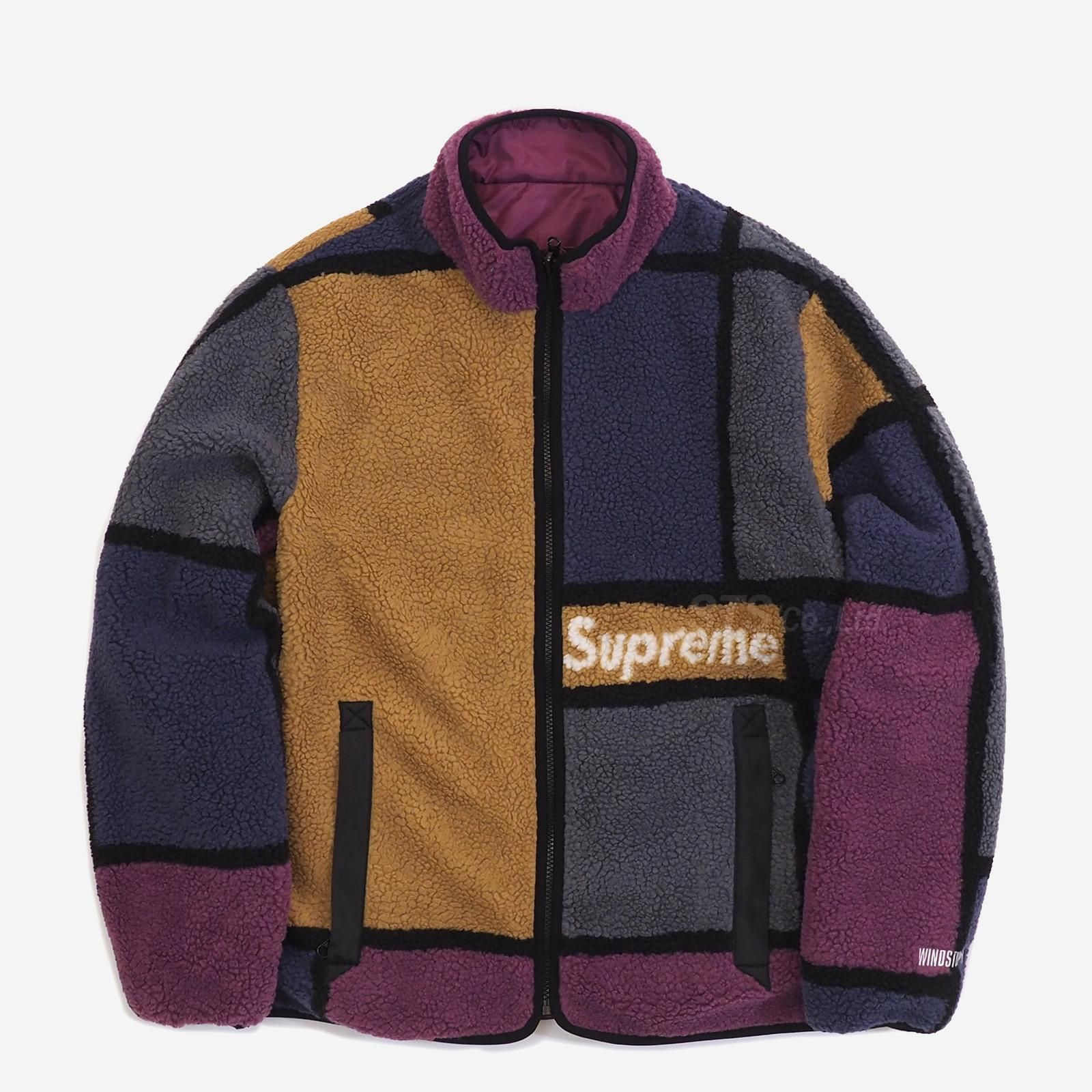 supreme Colorblocked Fleece Jacket