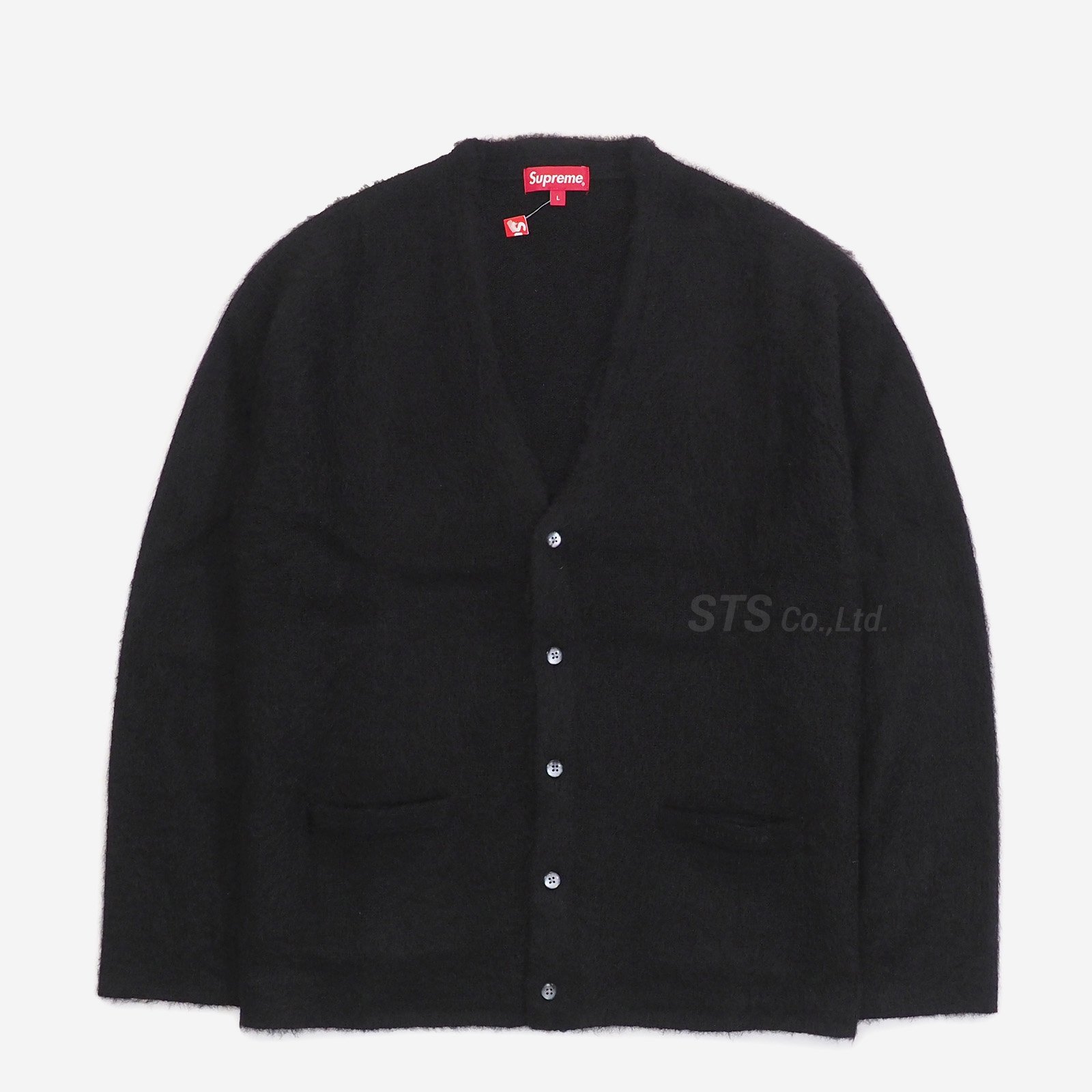 20fw Supreme Brushed Mohair Cardigan 黒 L