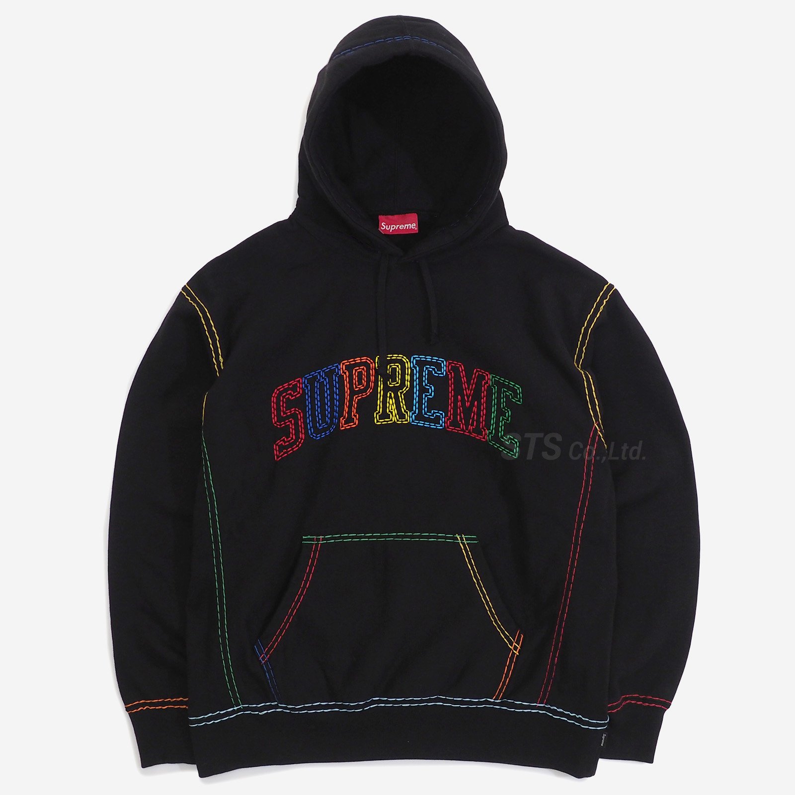 【美品】Supreme Big Stitch Hooded Sweatshirtファッション