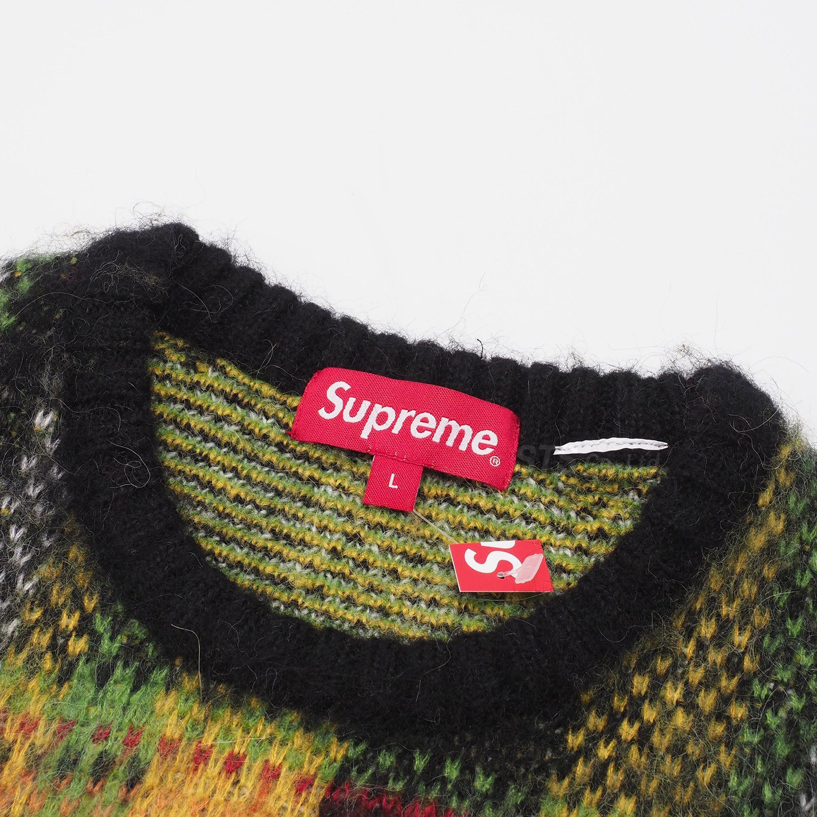 安心の定価販売  ニット モヘア XL Sweater Plaid Brushed Supreme ニット/セーター