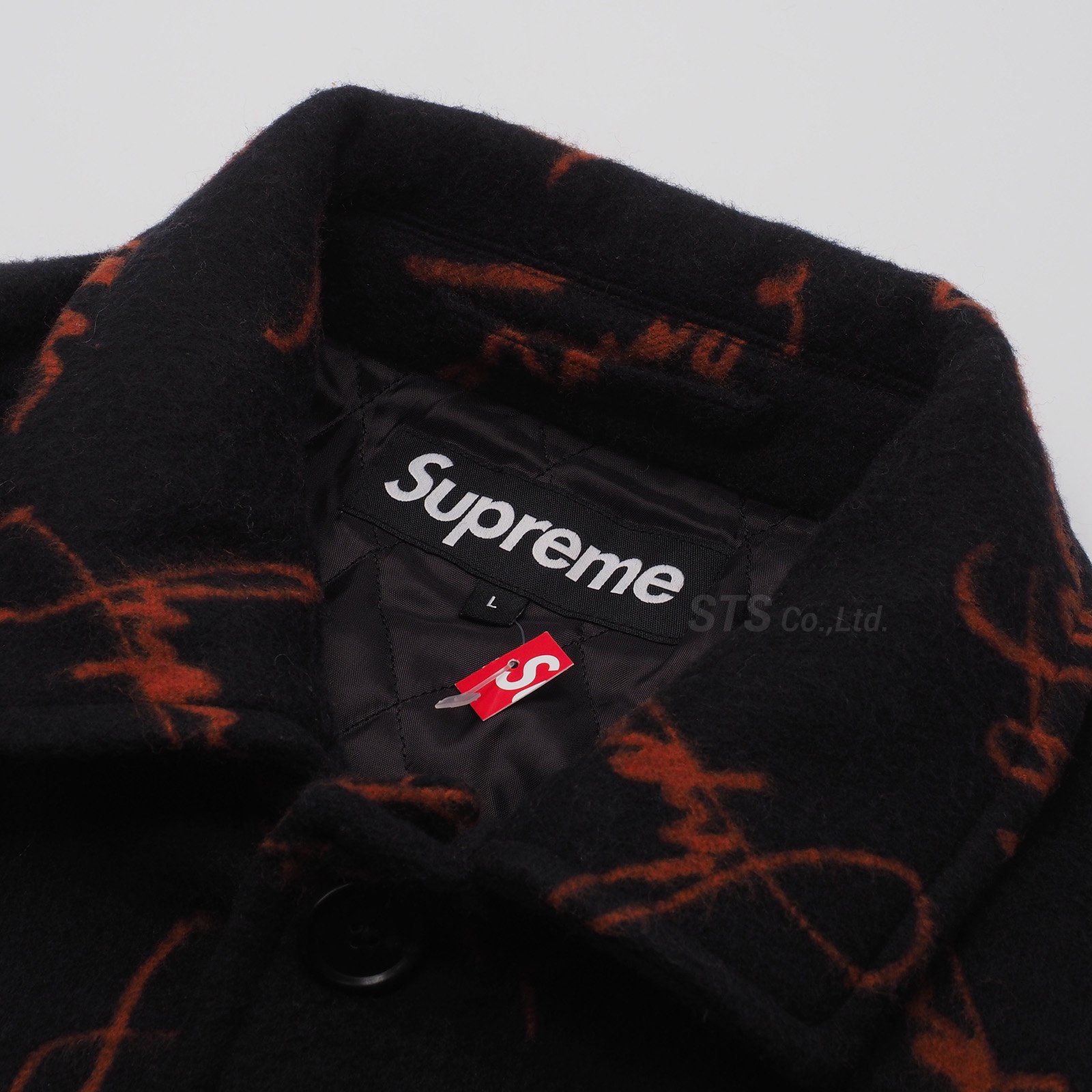 Supreme - Script Logos Wool Overcoat - ParkSIDER