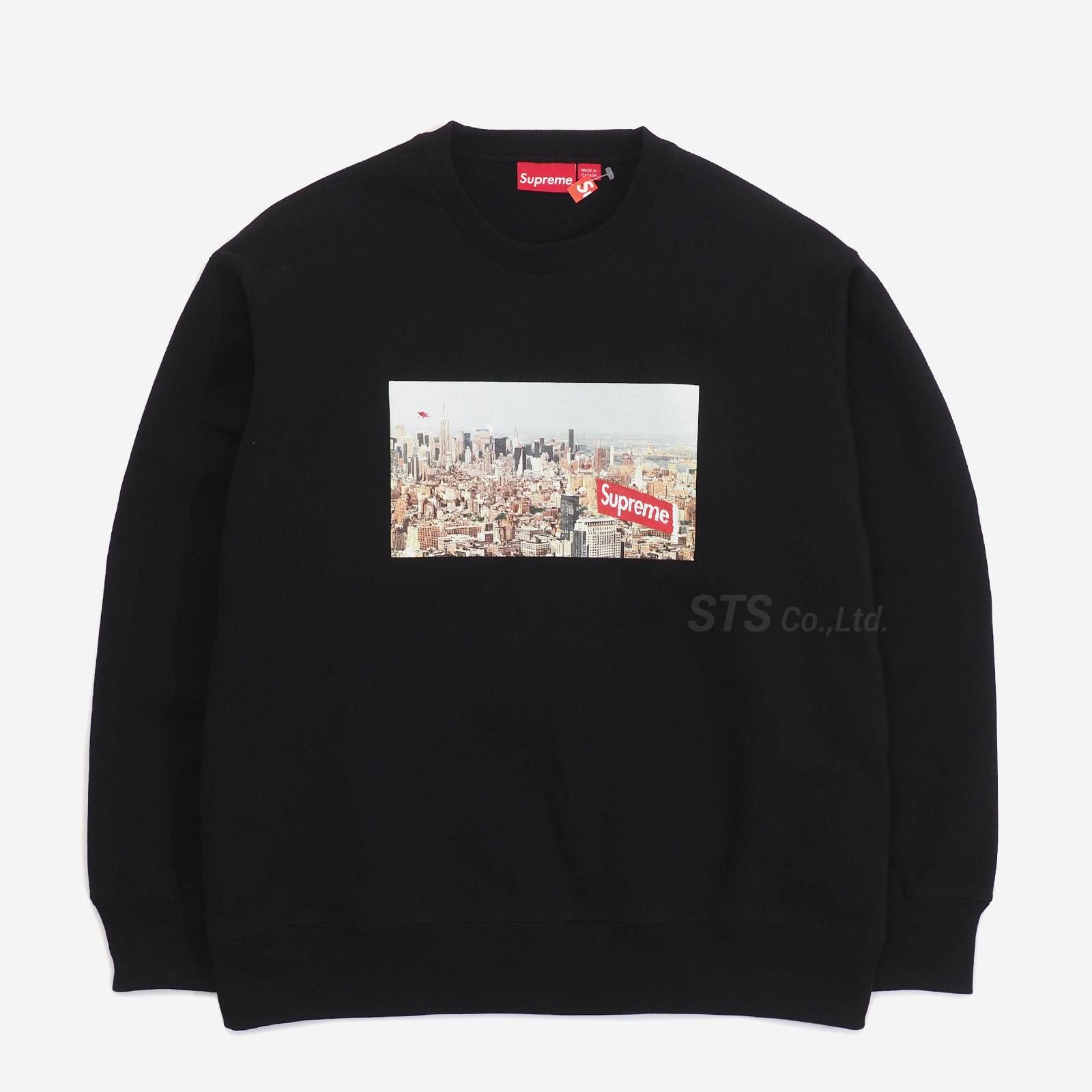 supreme Aerial Crewneck L BLACK | gualterhelicopteros.com.br