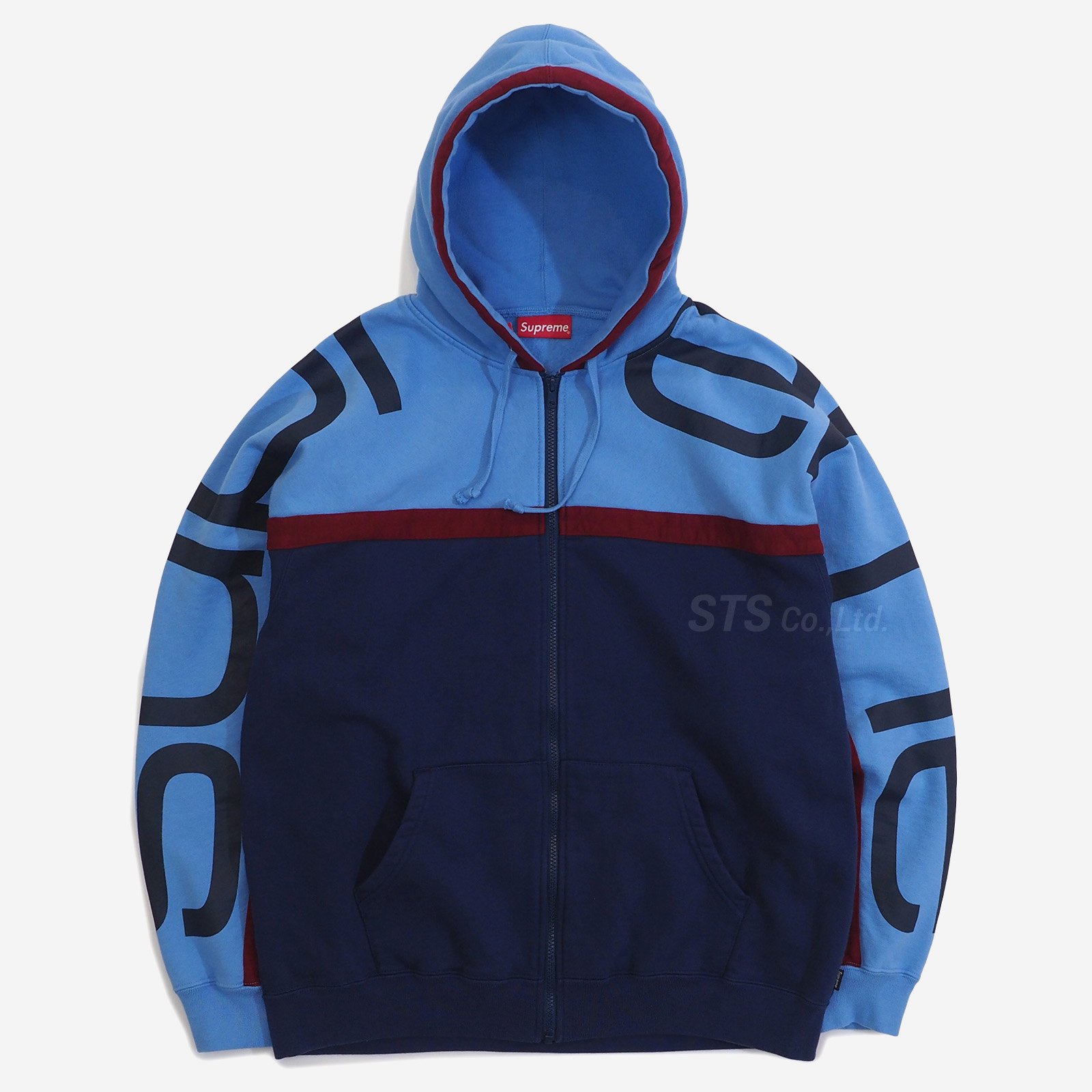 Supreme - Big Logo Paneled Zip Up Hooded Sweatshirt - ParkSIDER