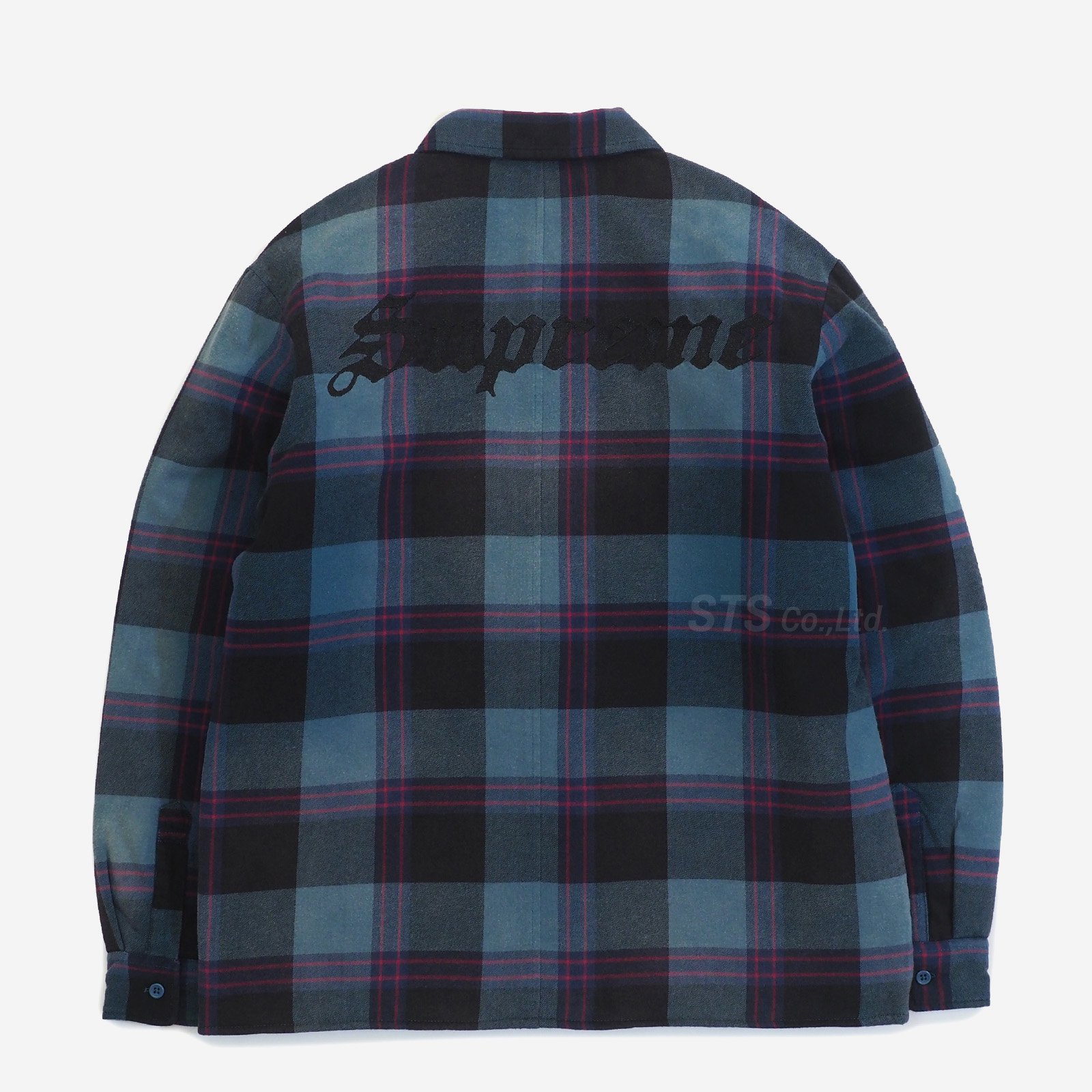 Supreme Quilted Flannel Shirt White L