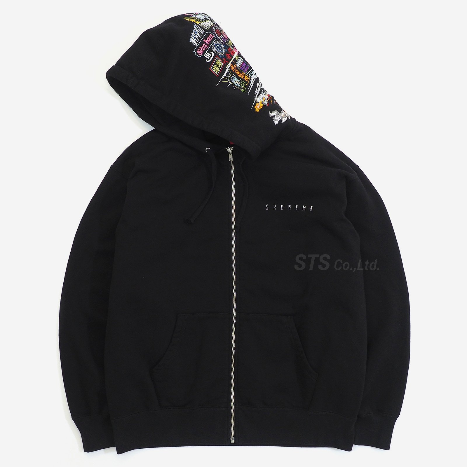 Globe zip up hooded sweatshirtスウェット