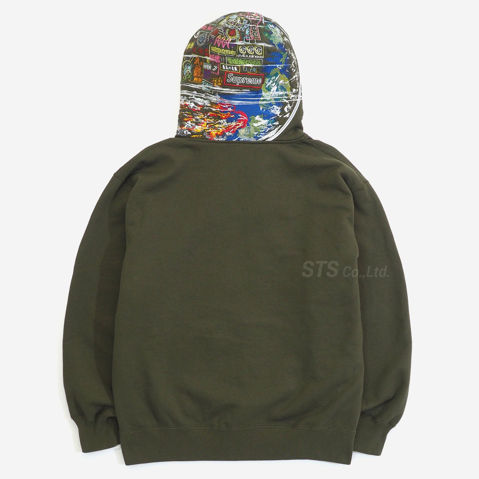 Supreme - Globe Zip Up Hooded Sweatshirt - ParkSIDER