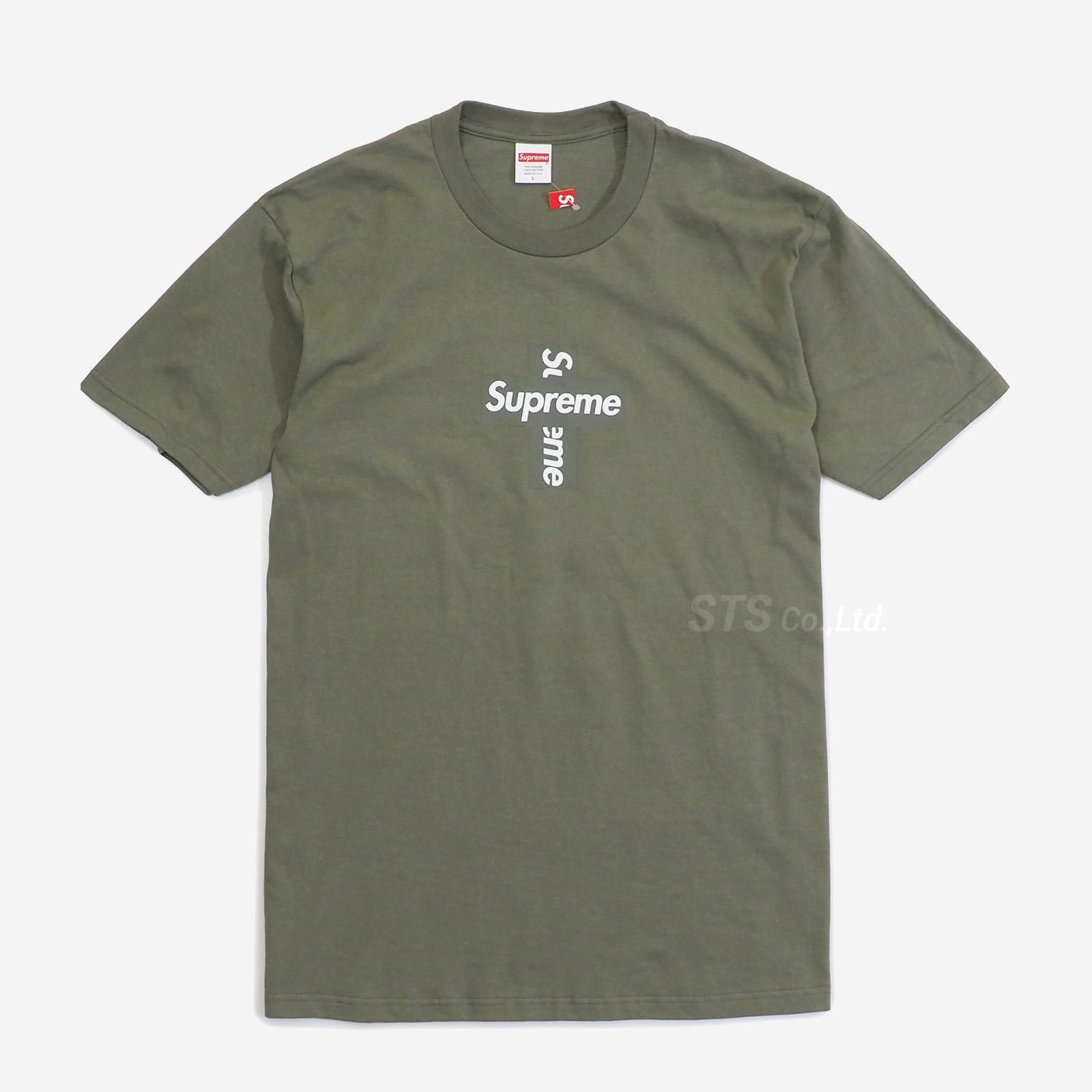 Kフォローで割引多数出品中supreme クロスボックス　cross box 黒　Tシャツ　XL