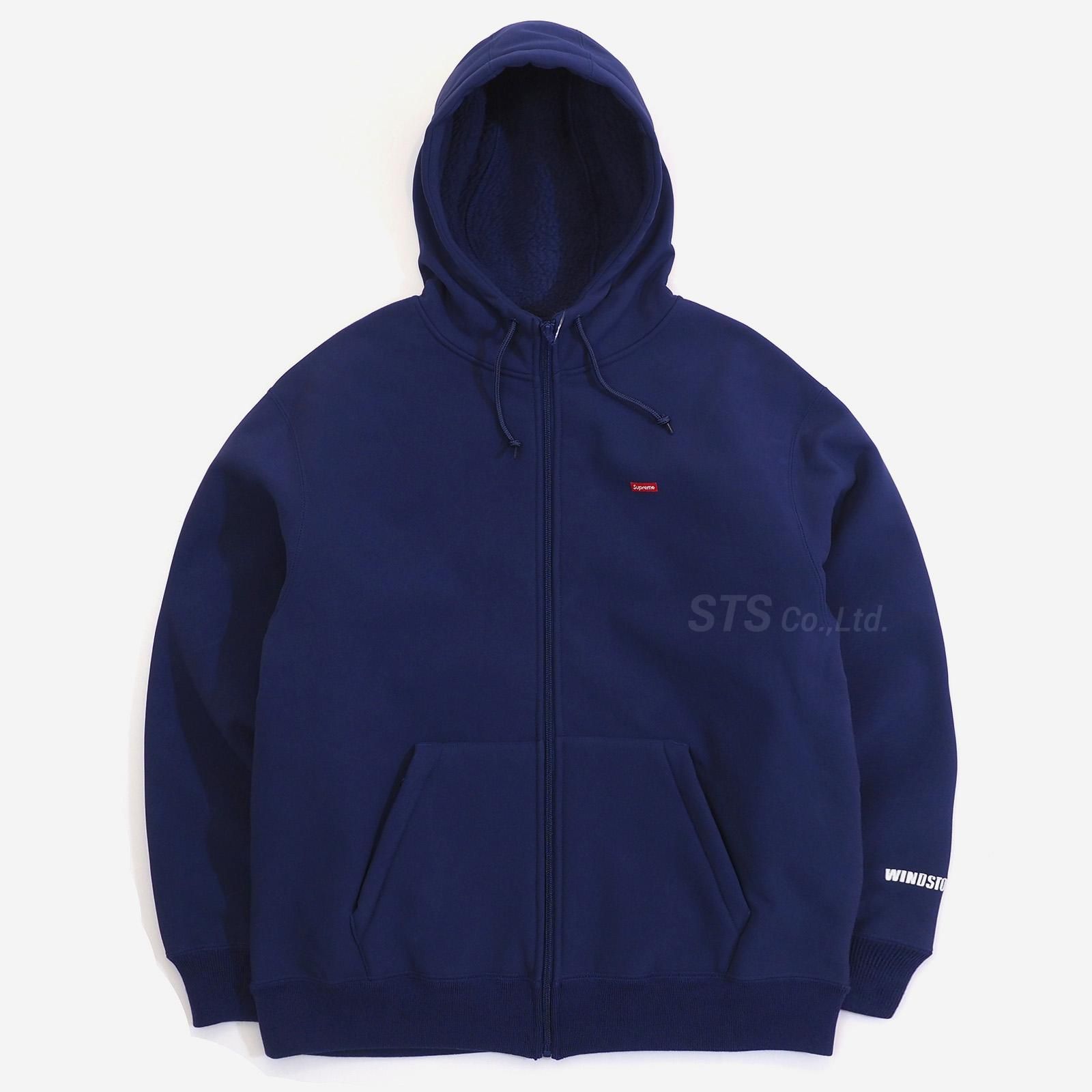 supreme ウインドストッパー　ネイビー Supreme 'WINDSTOPPER Zip Up Hooded Sweatshirt'フーデッド