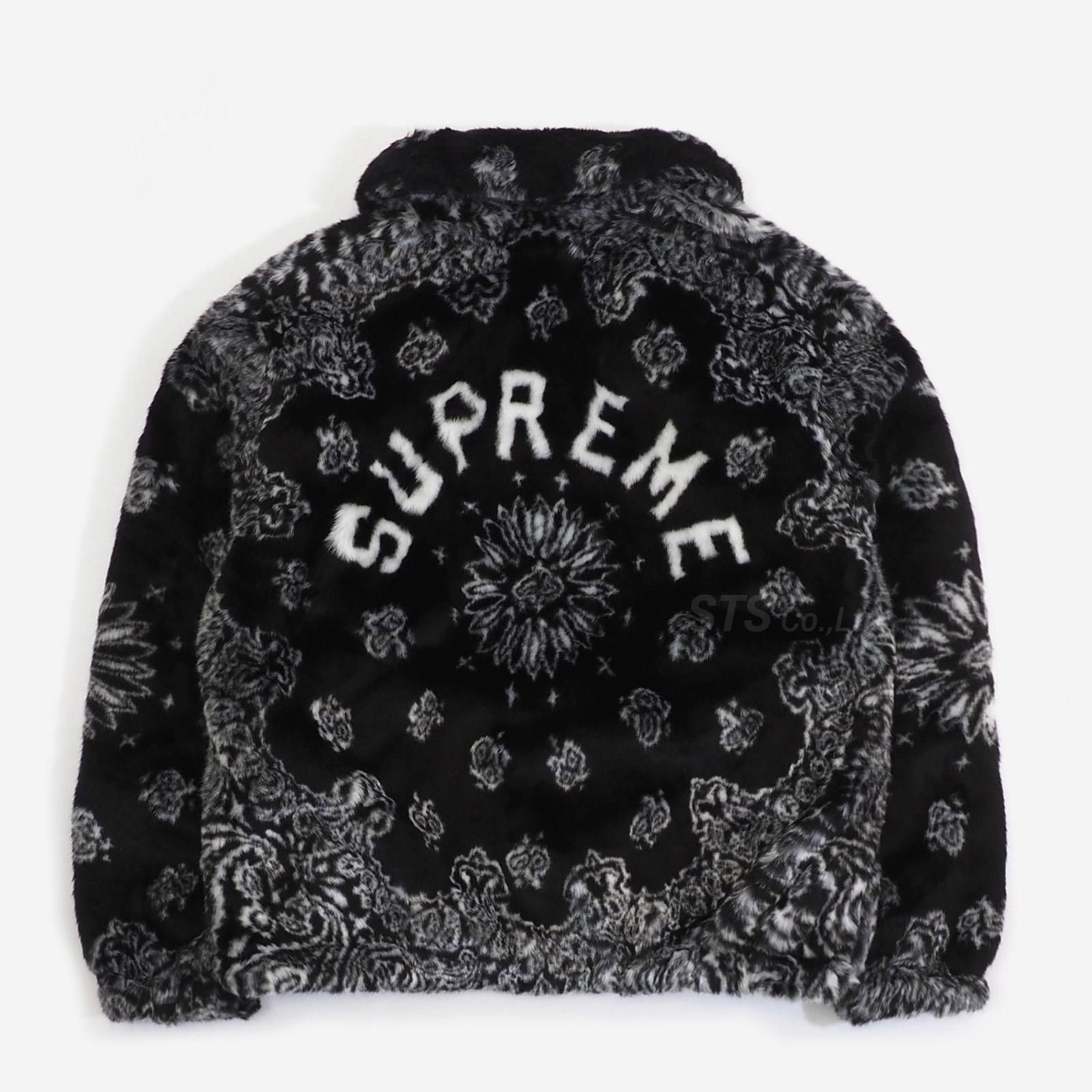 PopulaSupreme Bandana Faux Fur Bomber Jacket