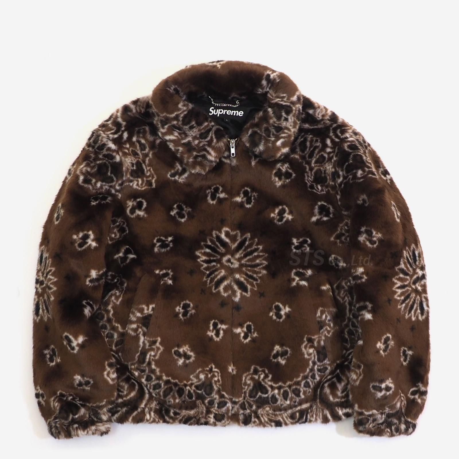 その他Bandana Faux Fur Bomber Jacket 黒 M - その他