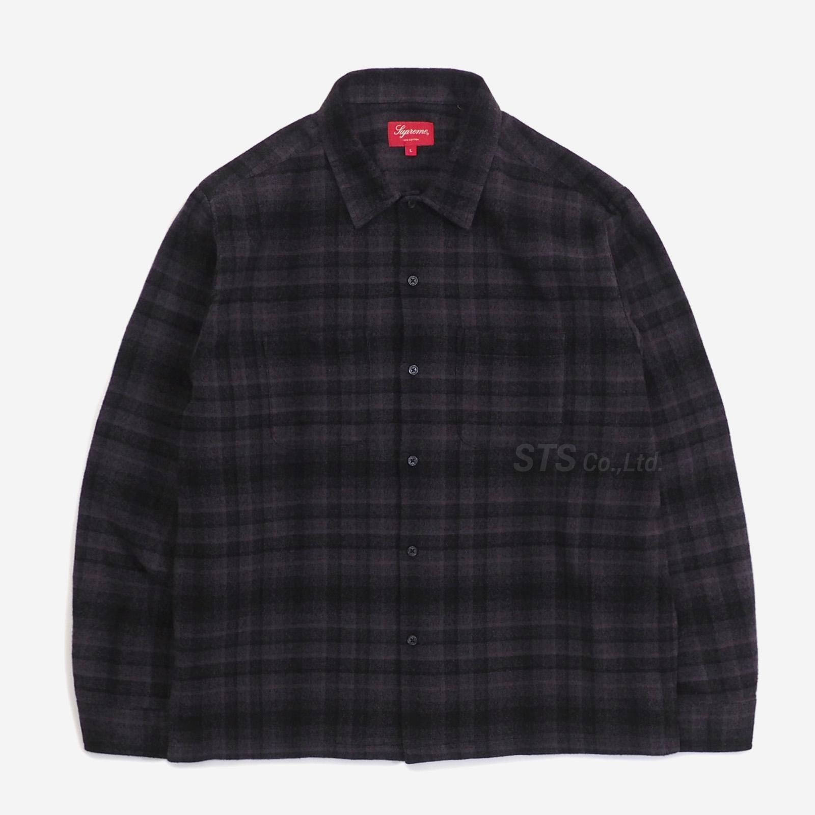 supreme plaid flannel shirtsトップス