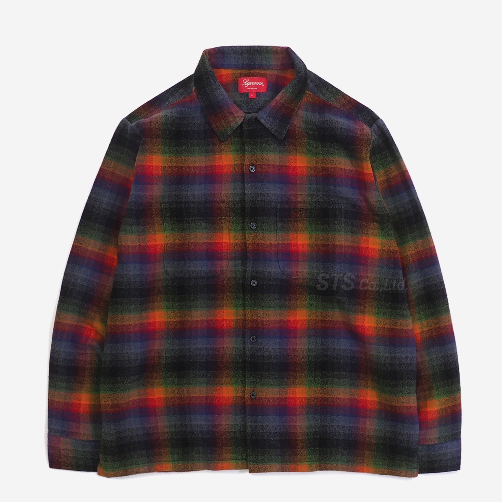 supreme plaid flannel shirt S